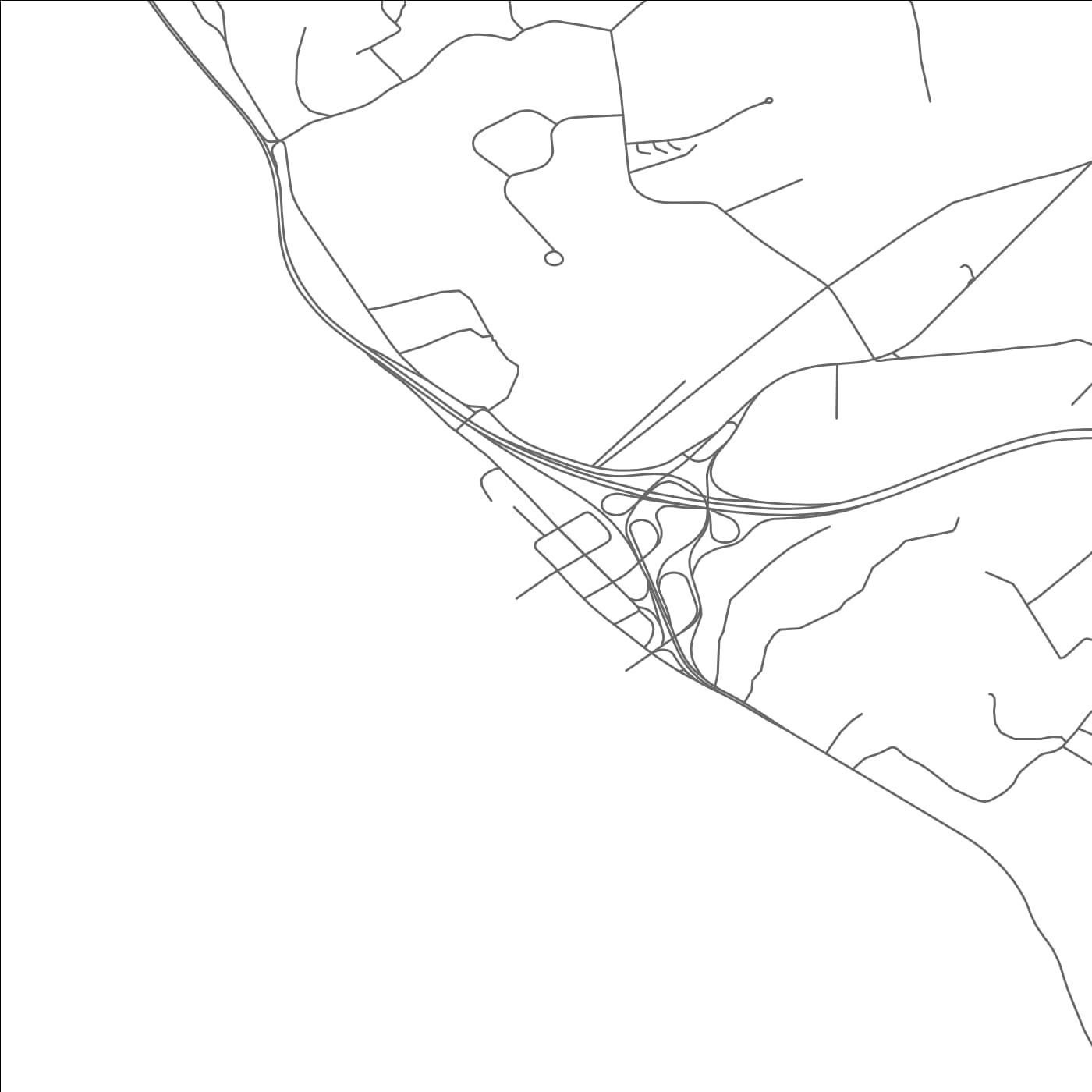 ROAD MAP OF COLUMBIA, NEW JERSEY BY MAPBAKES
