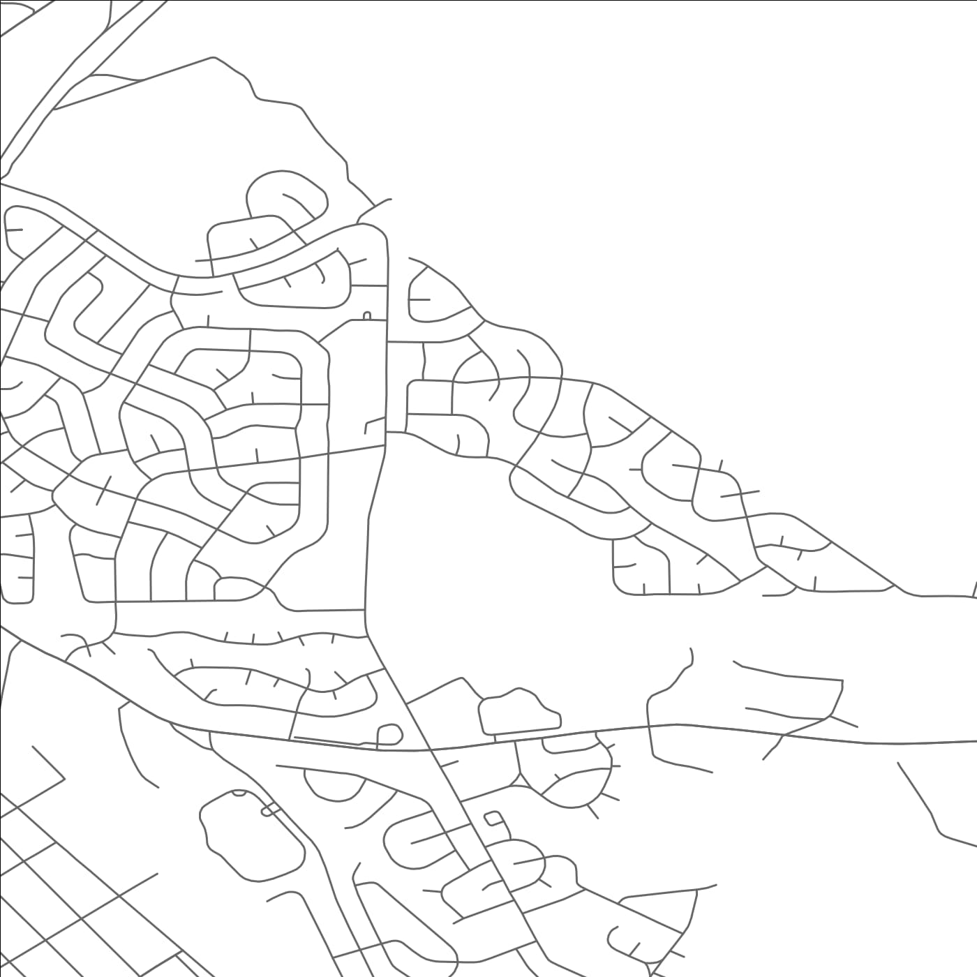 ROAD MAP OF CRESTWOOD VILLAGE, NEW JERSEY BY MAPBAKES
