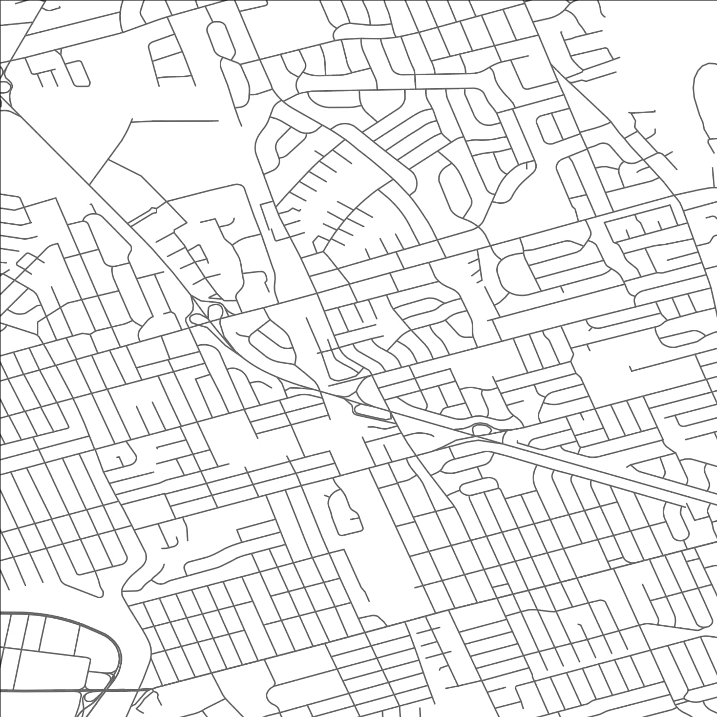 ROAD MAP OF FAIR LAWN, NEW JERSEY BY MAPBAKES