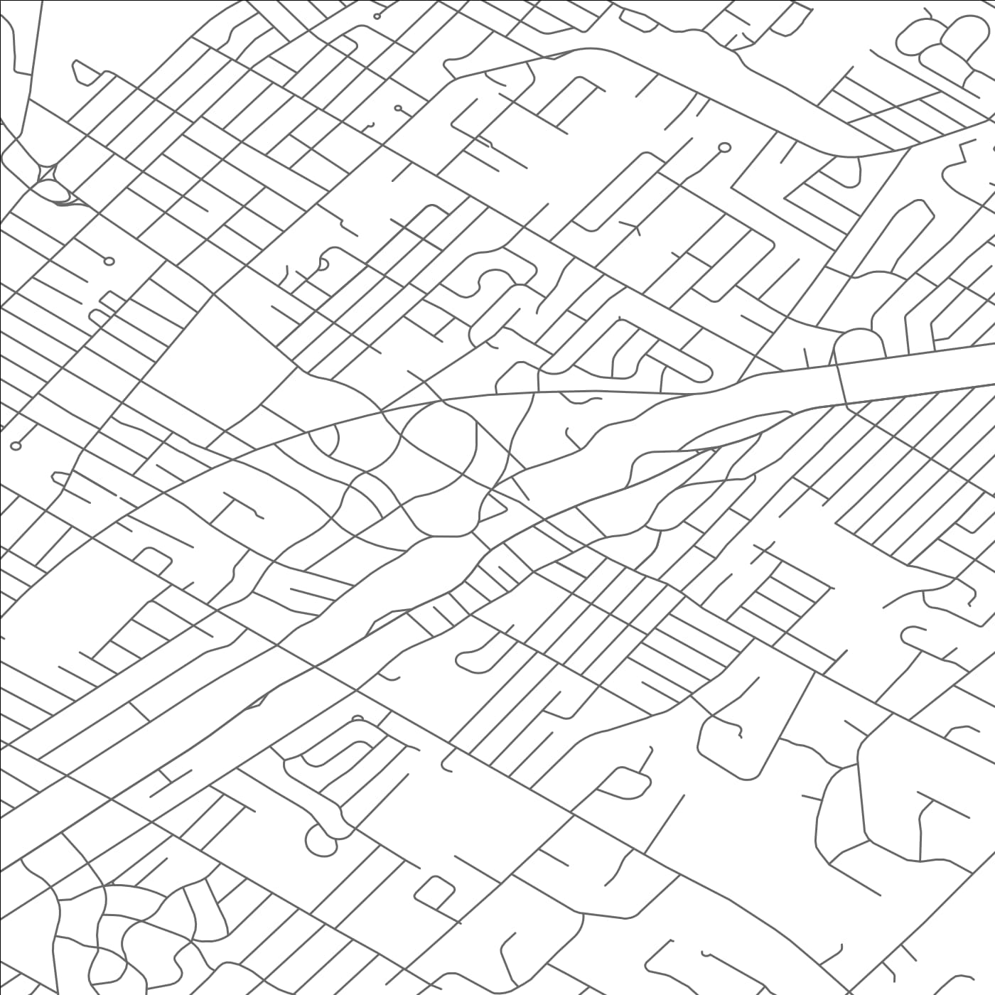 ROAD MAP OF FANWOOD, NEW JERSEY BY MAPBAKES