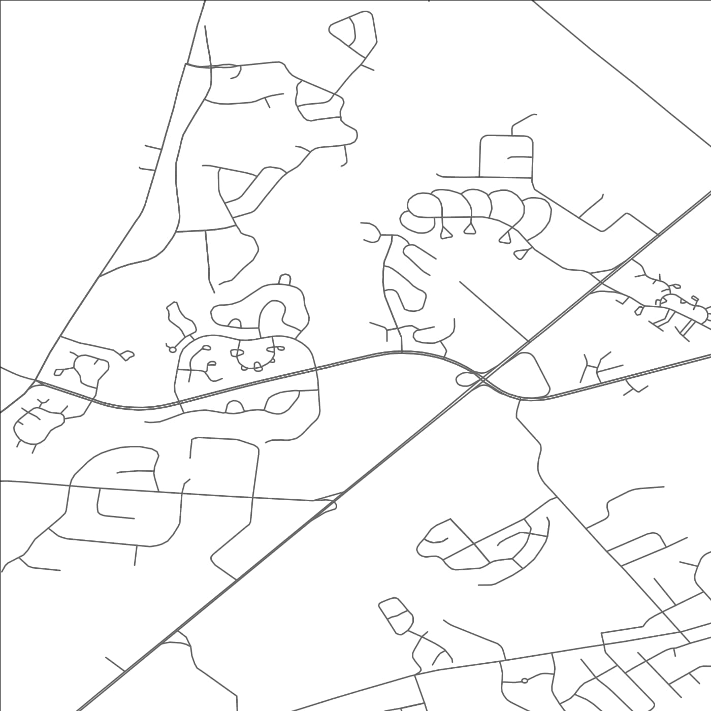 ROAD MAP OF HEATHCOTE, NEW JERSEY BY MAPBAKES