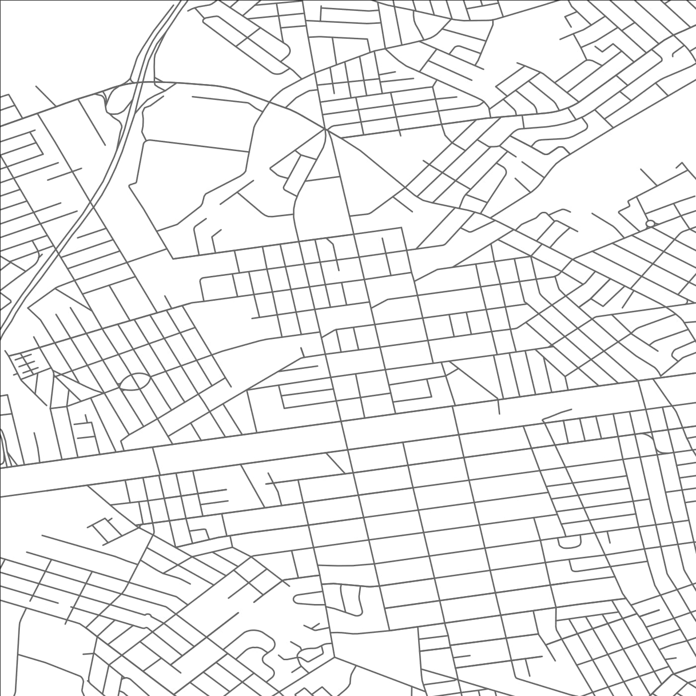 ROAD MAP OF ROSELLE PARK, NEW JERSEY BY MAPBAKES