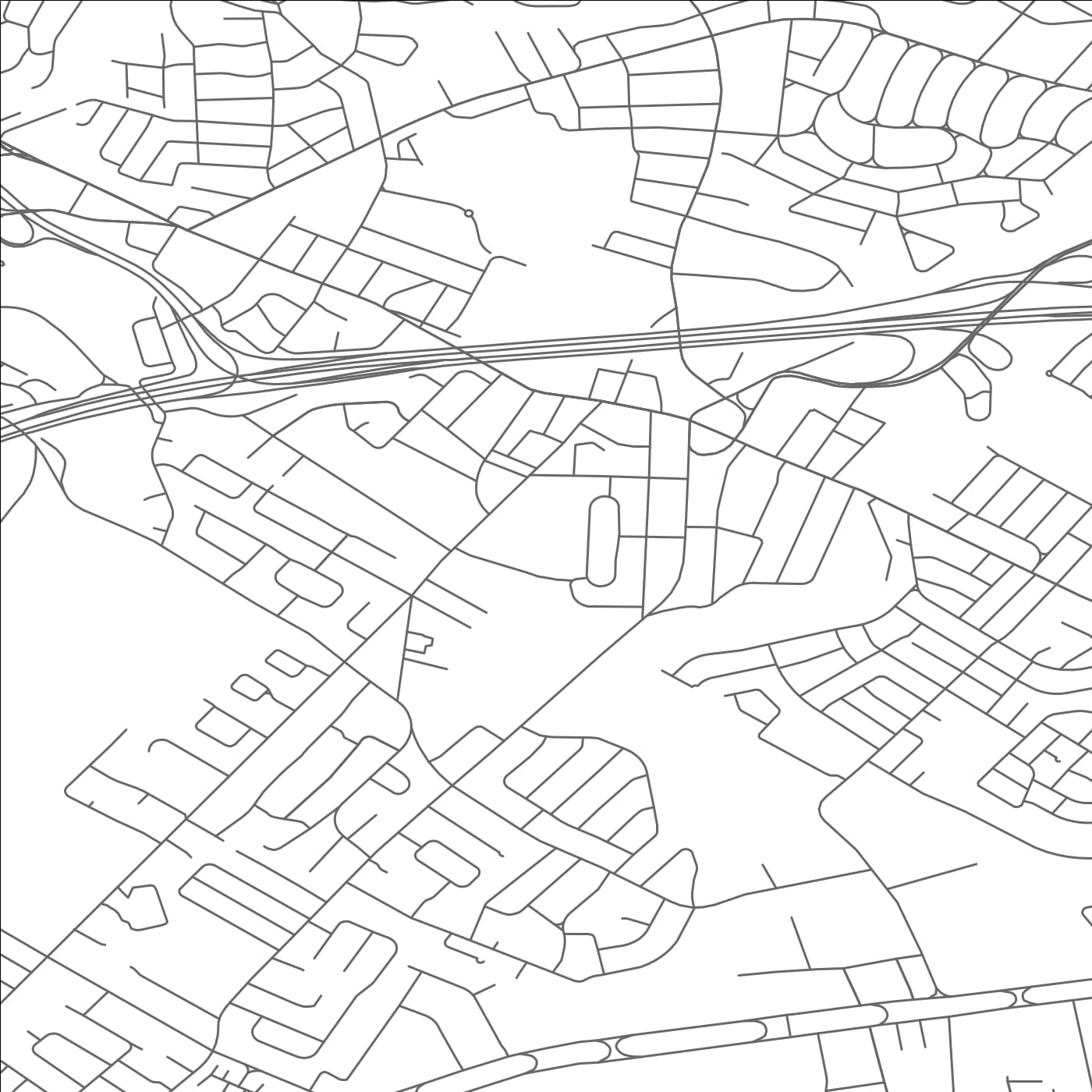 ROAD MAP OF SPRINGFIELD, NEW JERSEY BY MAPBAKES