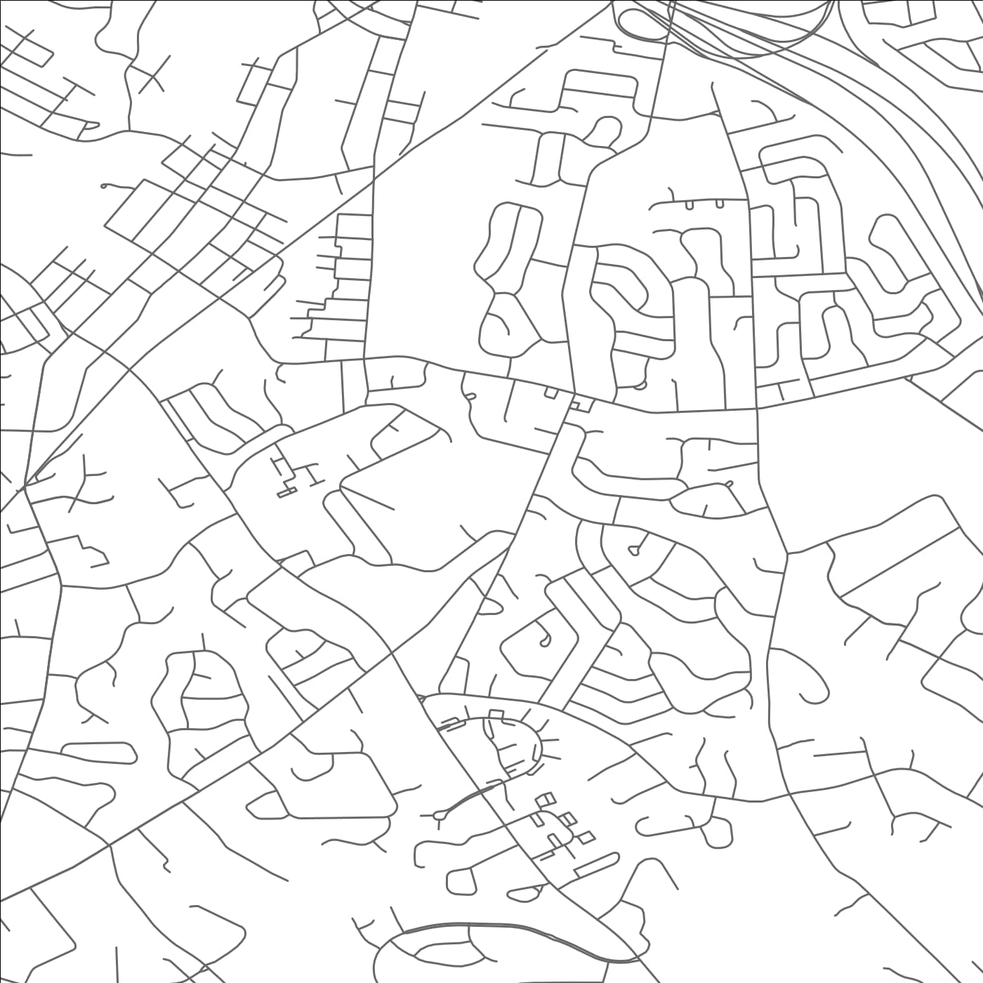 ROAD MAP OF STRATHMORE, NEW JERSEY BY MAPBAKES