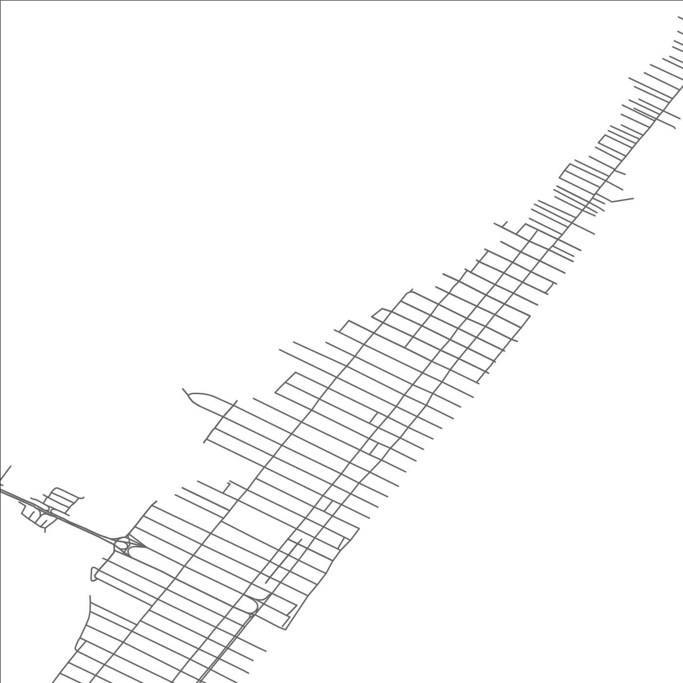 ROAD MAP OF SURF CITY, NEW JERSEY BY MAPBAKES