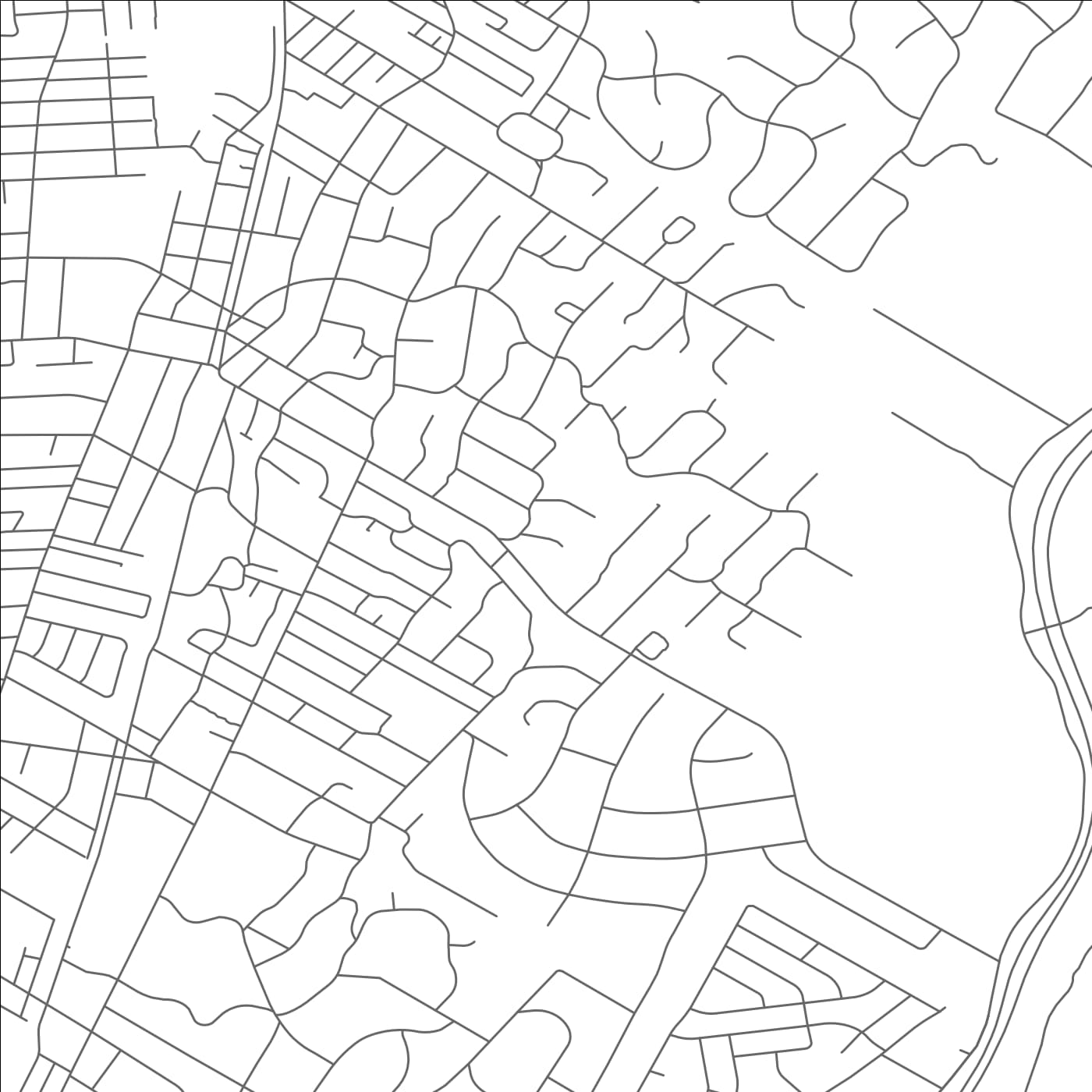 ROAD MAP OF TENAFLY, NEW JERSEY BY MAPBAKES