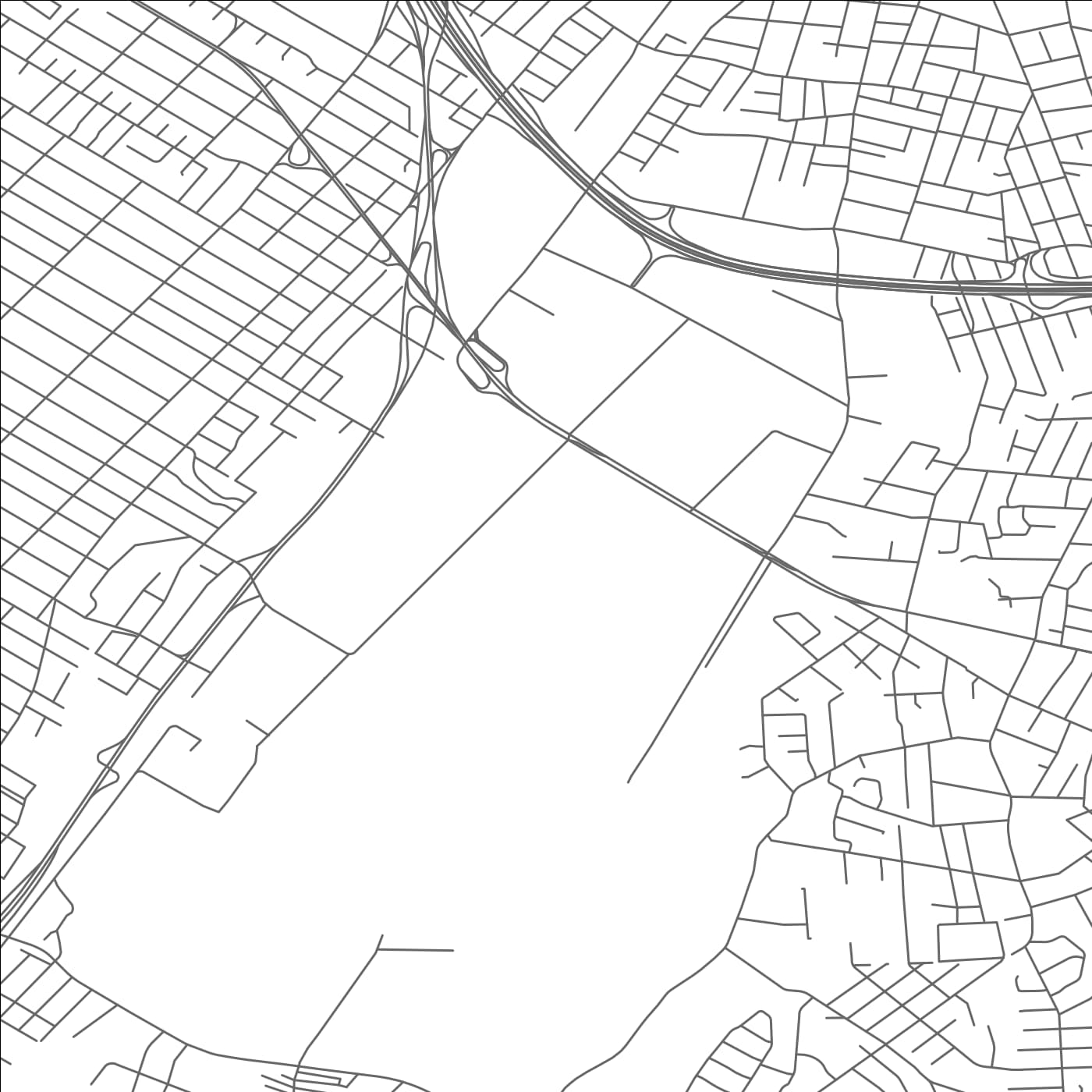 ROAD MAP OF TETERBORO, NEW JERSEY BY MAPBAKES