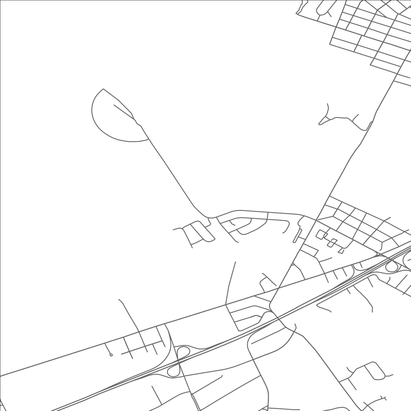 ROAD MAP OF THOROFARE, NEW JERSEY BY MAPBAKES