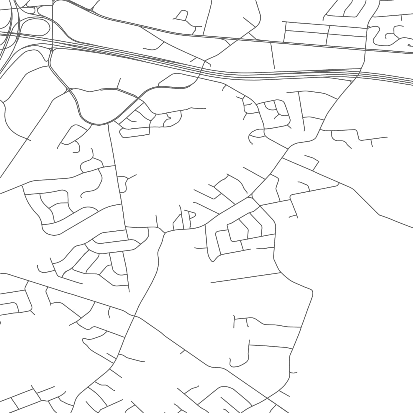 ROAD MAP OF TROY HILLS, NEW JERSEY BY MAPBAKES