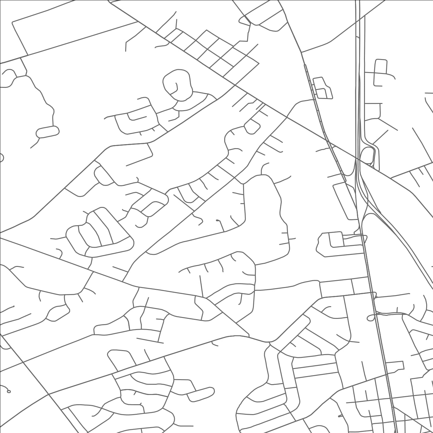 ROAD MAP OF TURNERSVILLE, NEW JERSEY BY MAPBAKES