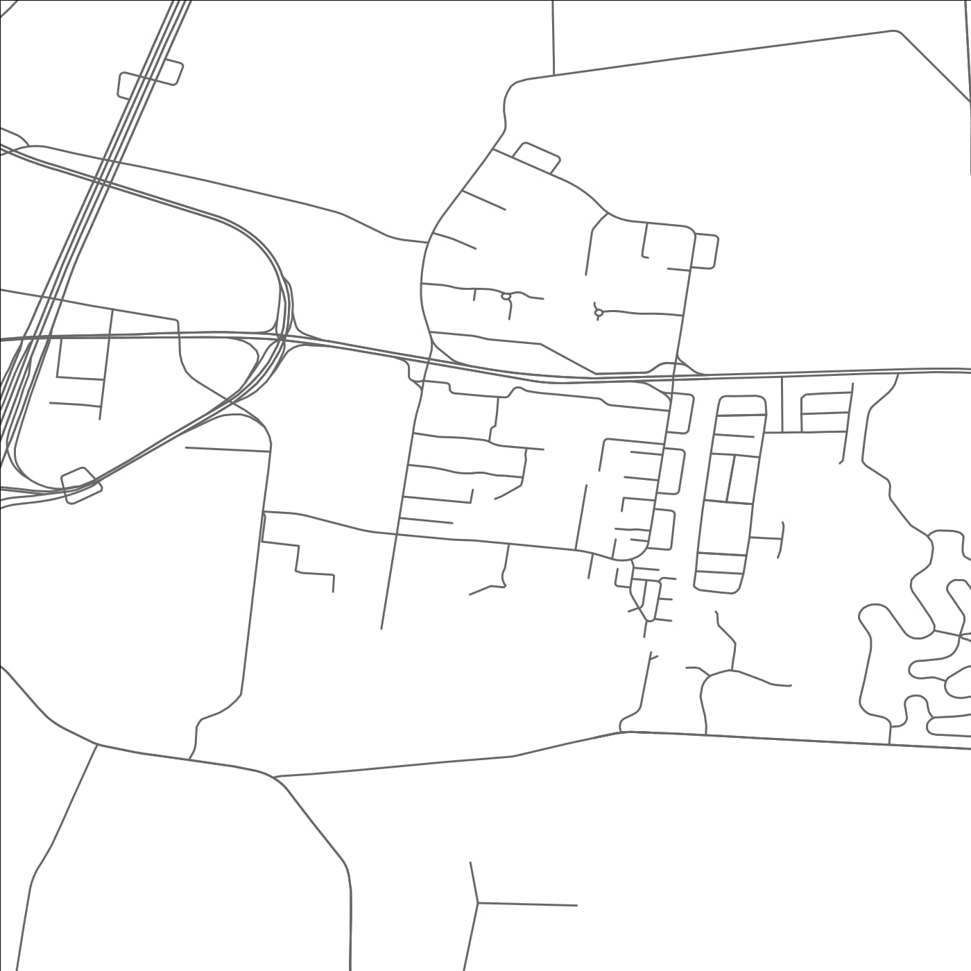ROAD MAP OF TWIN RIVERS, NEW JERSEY BY MAPBAKES