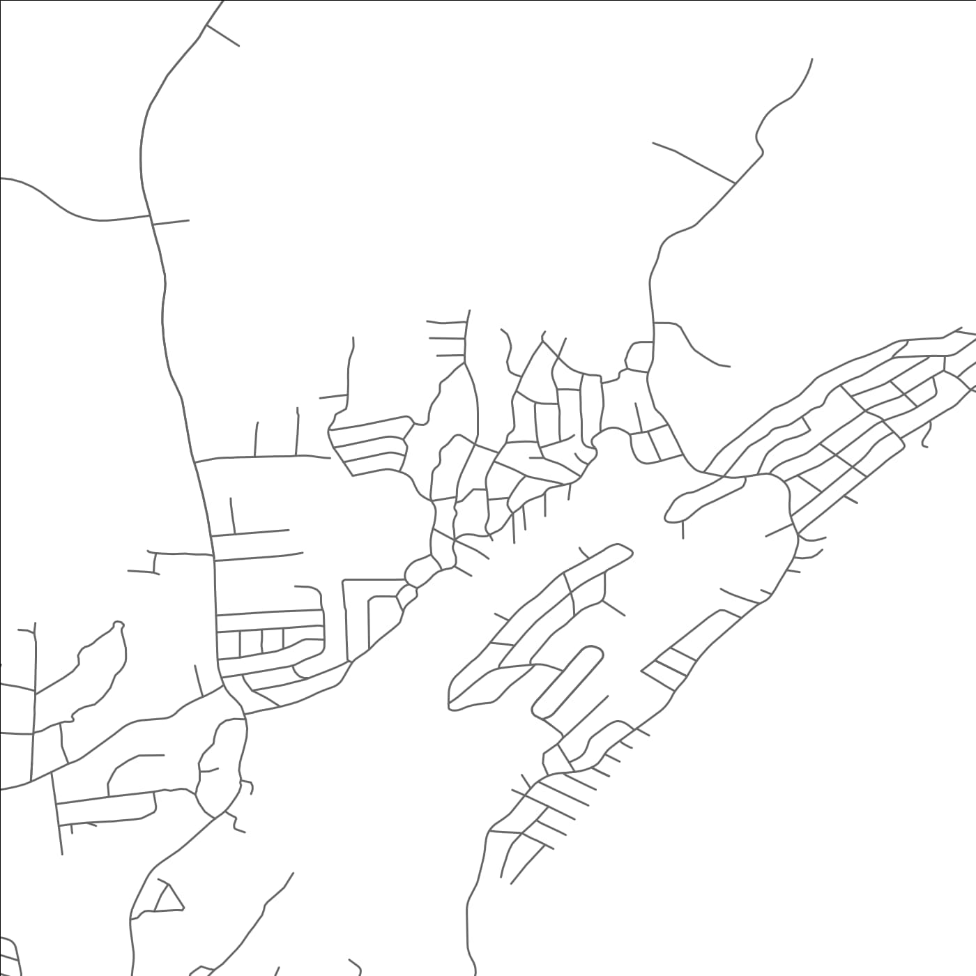 ROAD MAP OF UPPER GREENWOOD LAKE, NEW JERSEY BY MAPBAKES