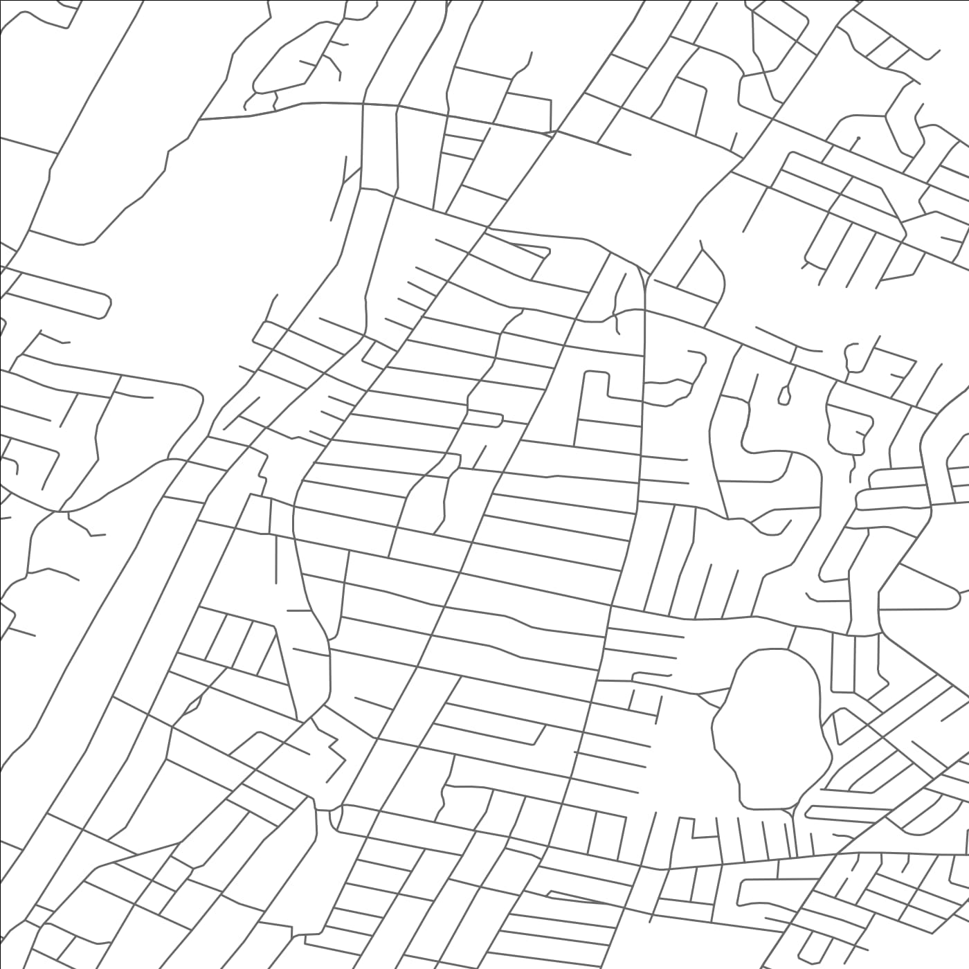 ROAD MAP OF UPPER MONTCLAIR, NEW JERSEY BY MAPBAKES