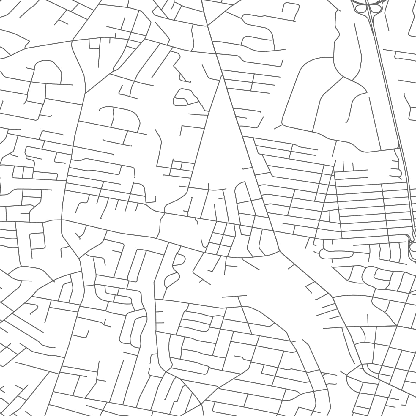 ROAD MAP OF WALDWICK, NEW JERSEY BY MAPBAKES
