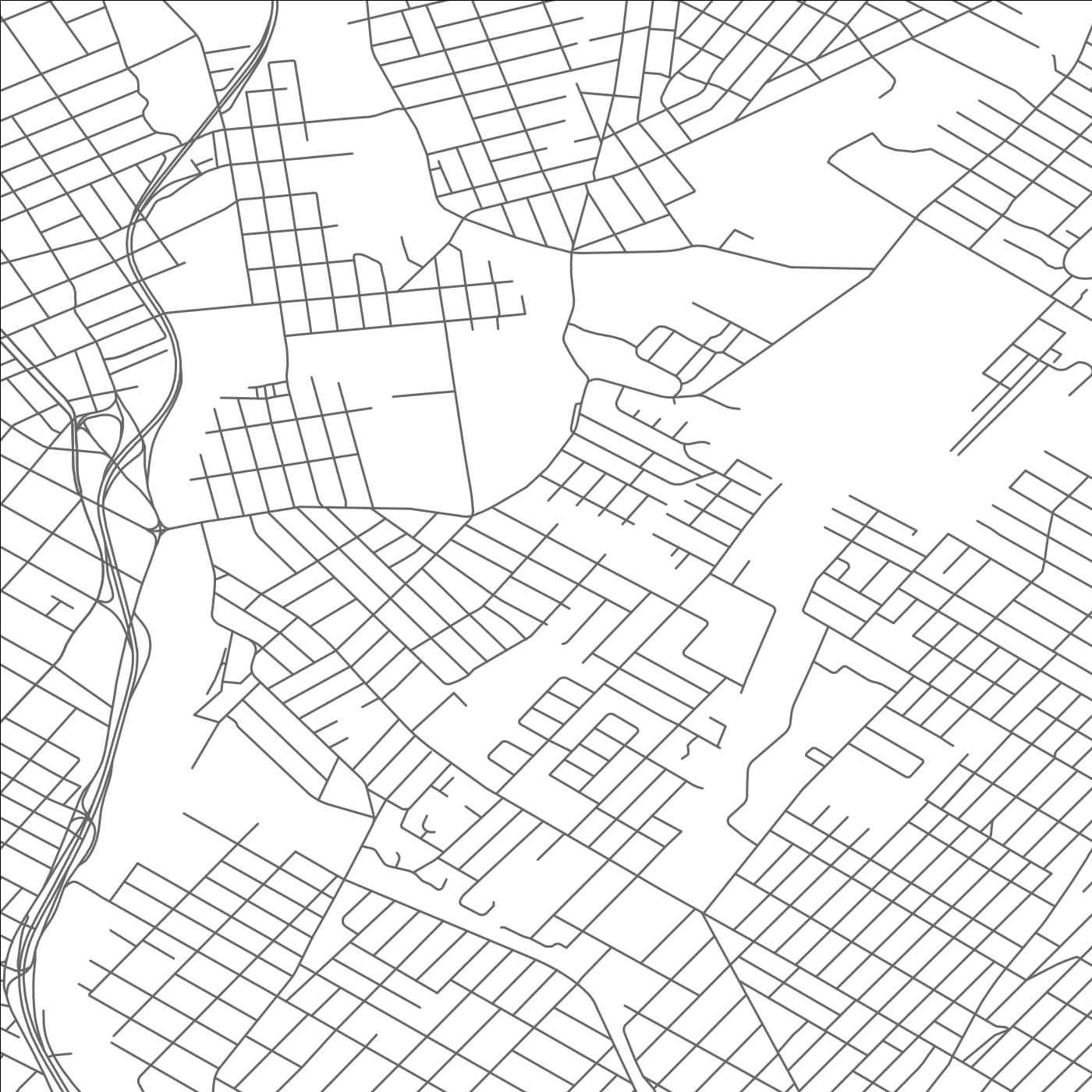 ROAD MAP OF WALLINGTON, NEW JERSEY BY MAPBAKES