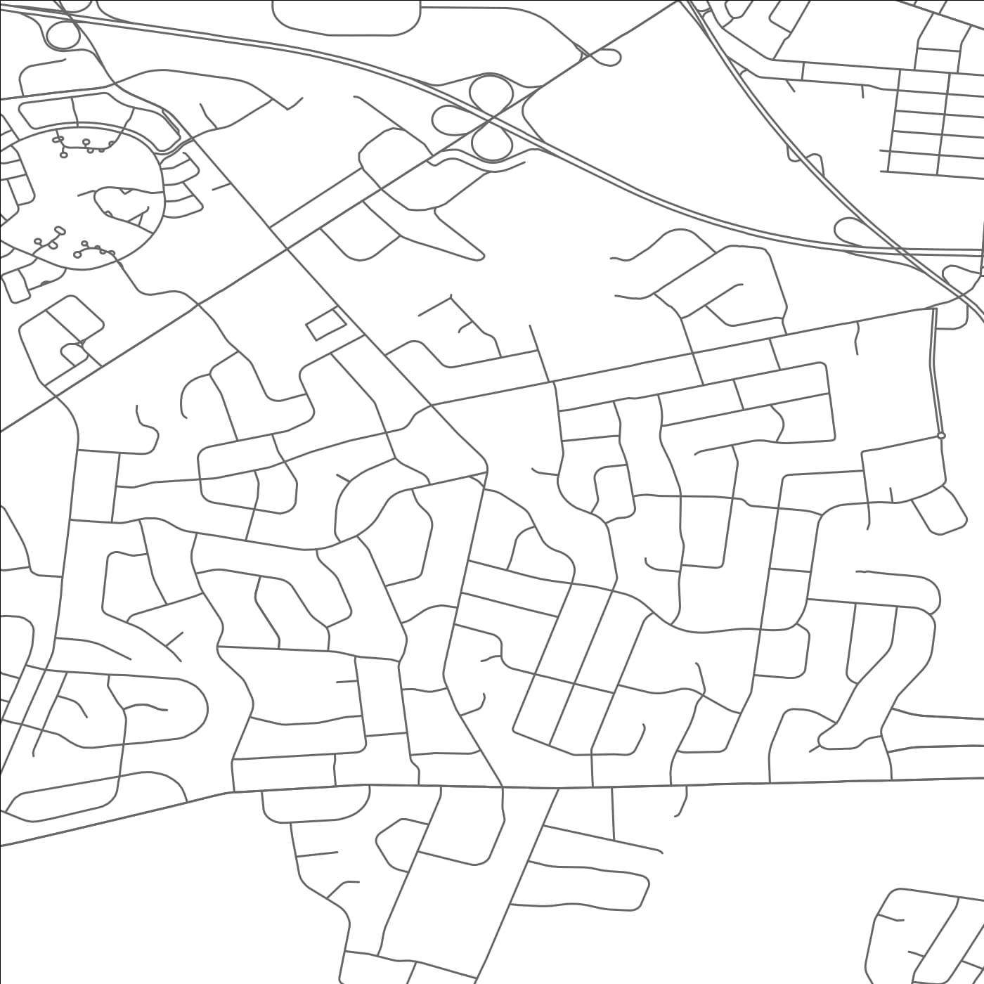 ROAD MAP OF WEST FREEHOLD, NEW JERSEY BY MAPBAKES