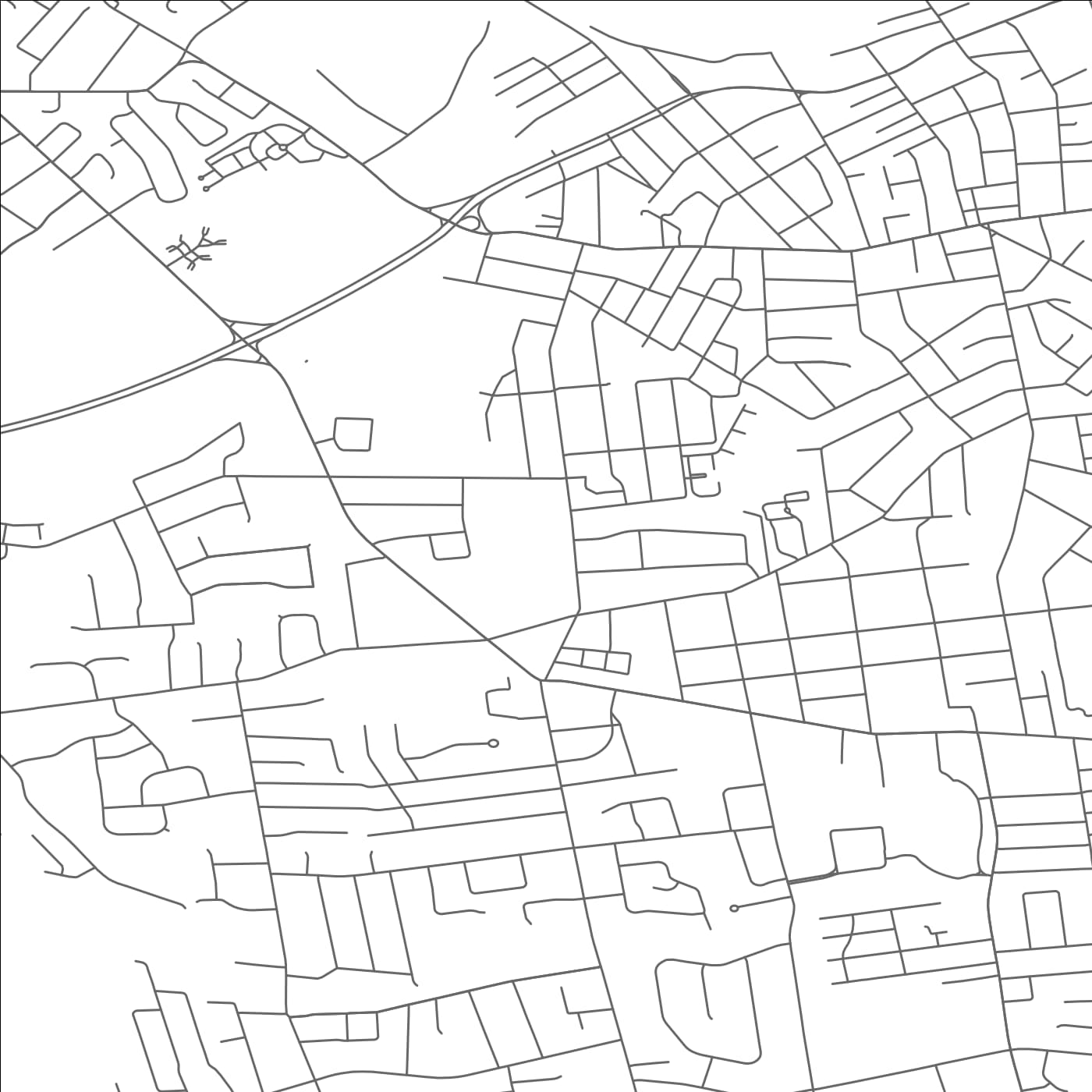ROAD MAP OF WEST LONG BRANCH, NEW JERSEY BY MAPBAKES
