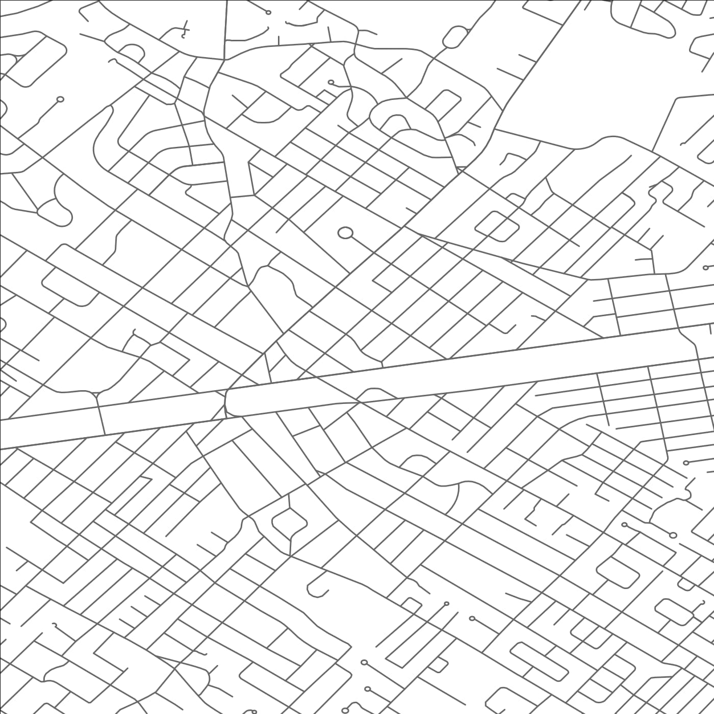 ROAD MAP OF WESTFIELD, NEW JERSEY BY MAPBAKES