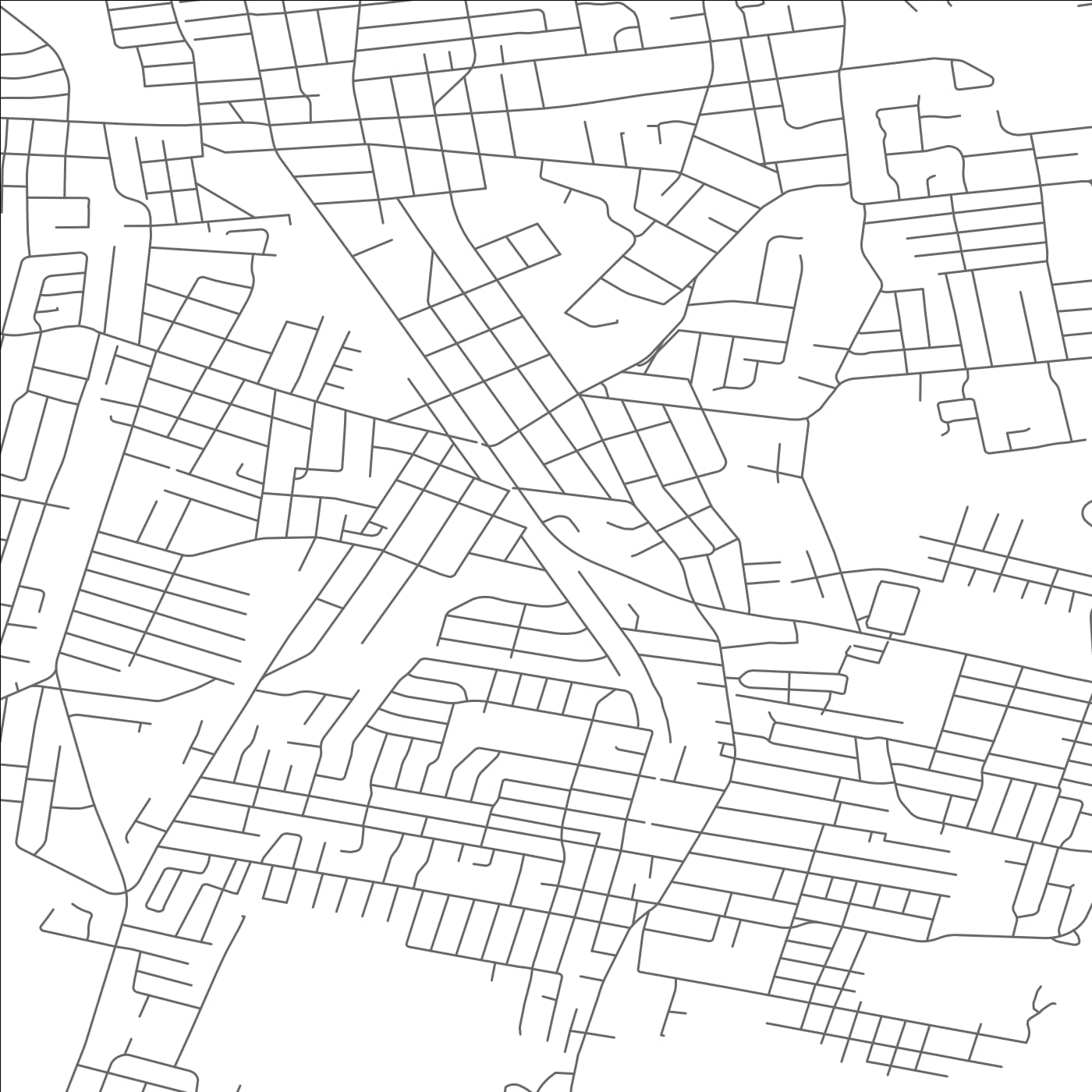 ROAD MAP OF WESTWOOD, NEW JERSEY BY MAPBAKES