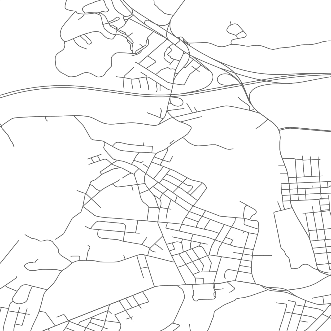 ROAD MAP OF WHARTON, NEW JERSEY BY MAPBAKES