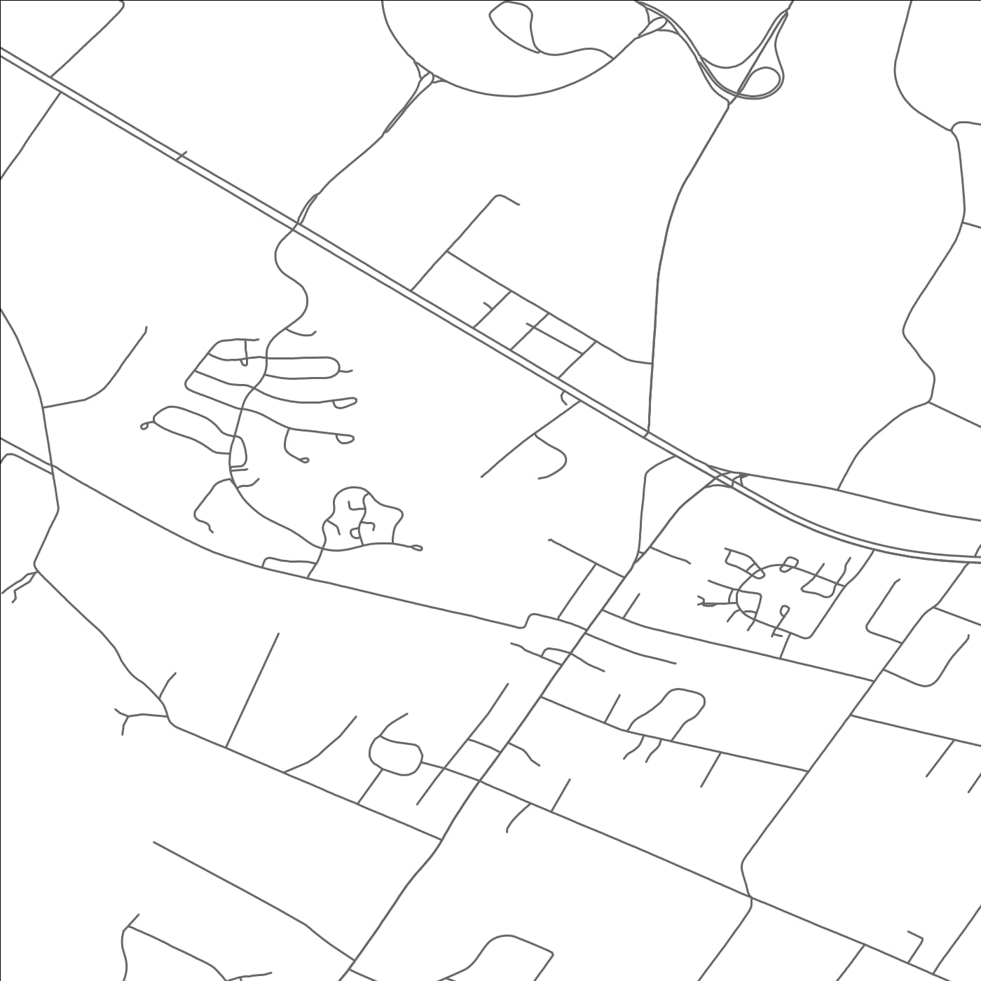 ROAD MAP OF WHITE HOUSE STATION, NEW JERSEY BY MAPBAKES