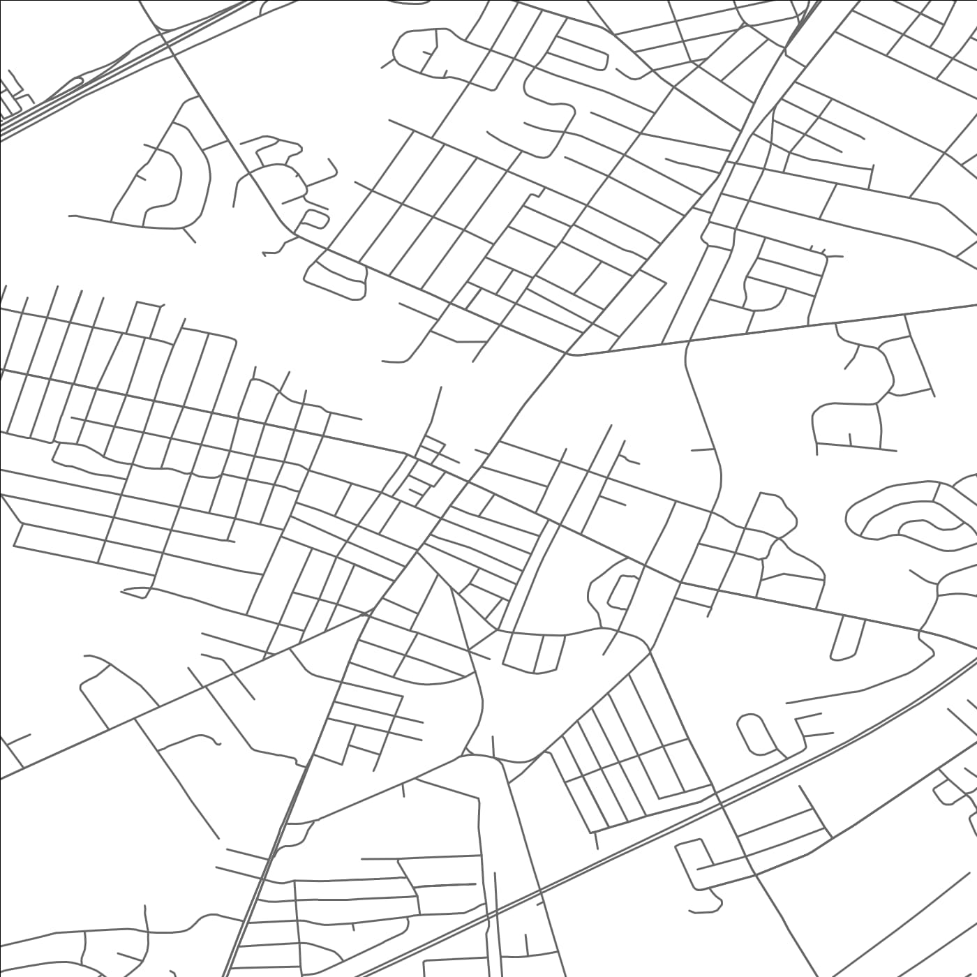 ROAD MAP OF WOODBURY, NEW JERSEY BY MAPBAKES