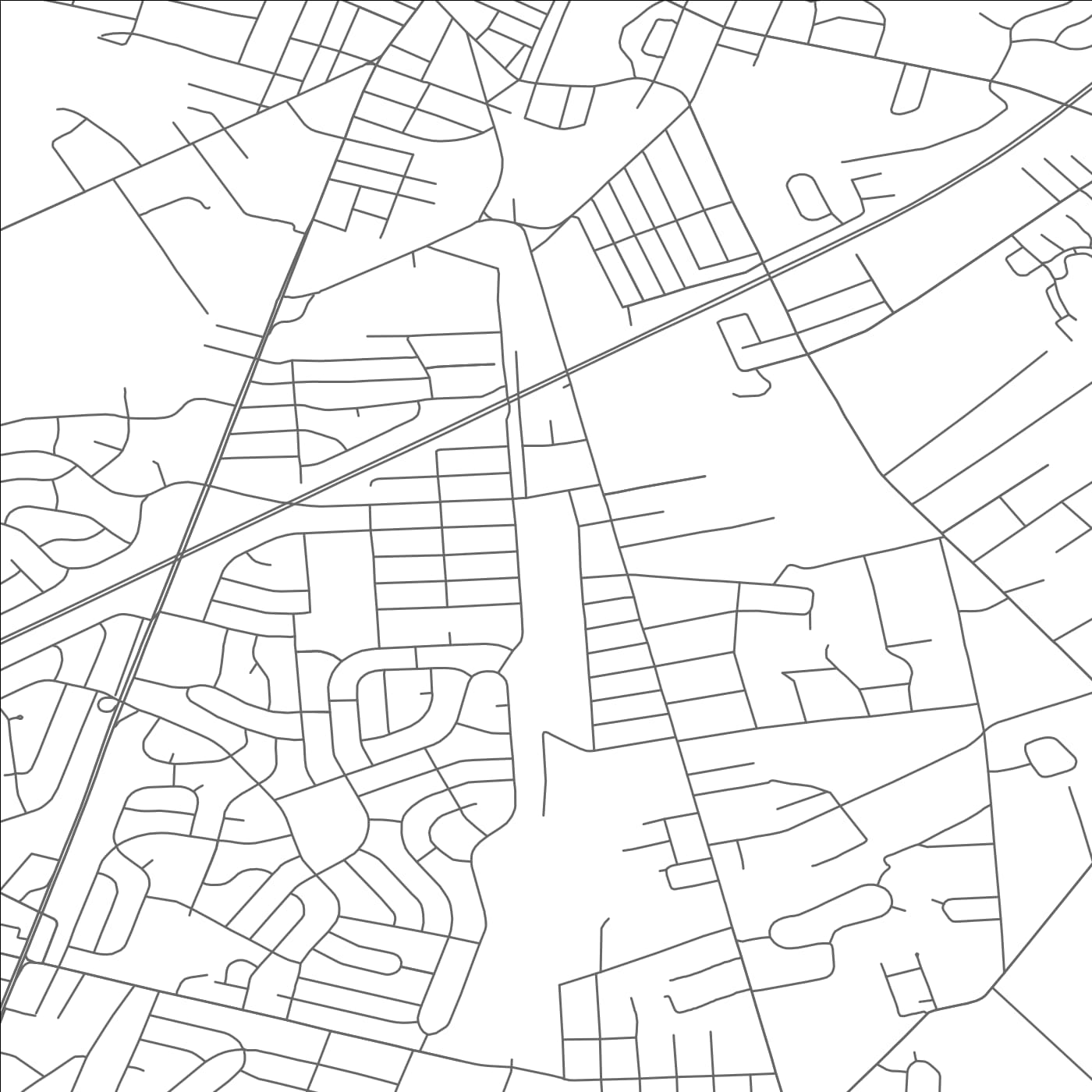 ROAD MAP OF WOODBURY HEIGHTS, NEW JERSEY BY MAPBAKES