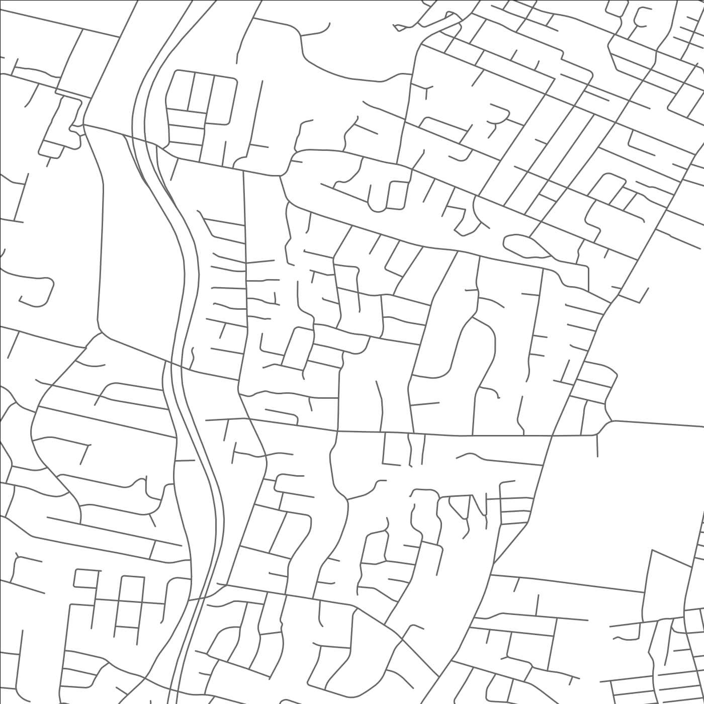 ROAD MAP OF WOODCLIFF LAKE, NEW JERSEY BY MAPBAKES