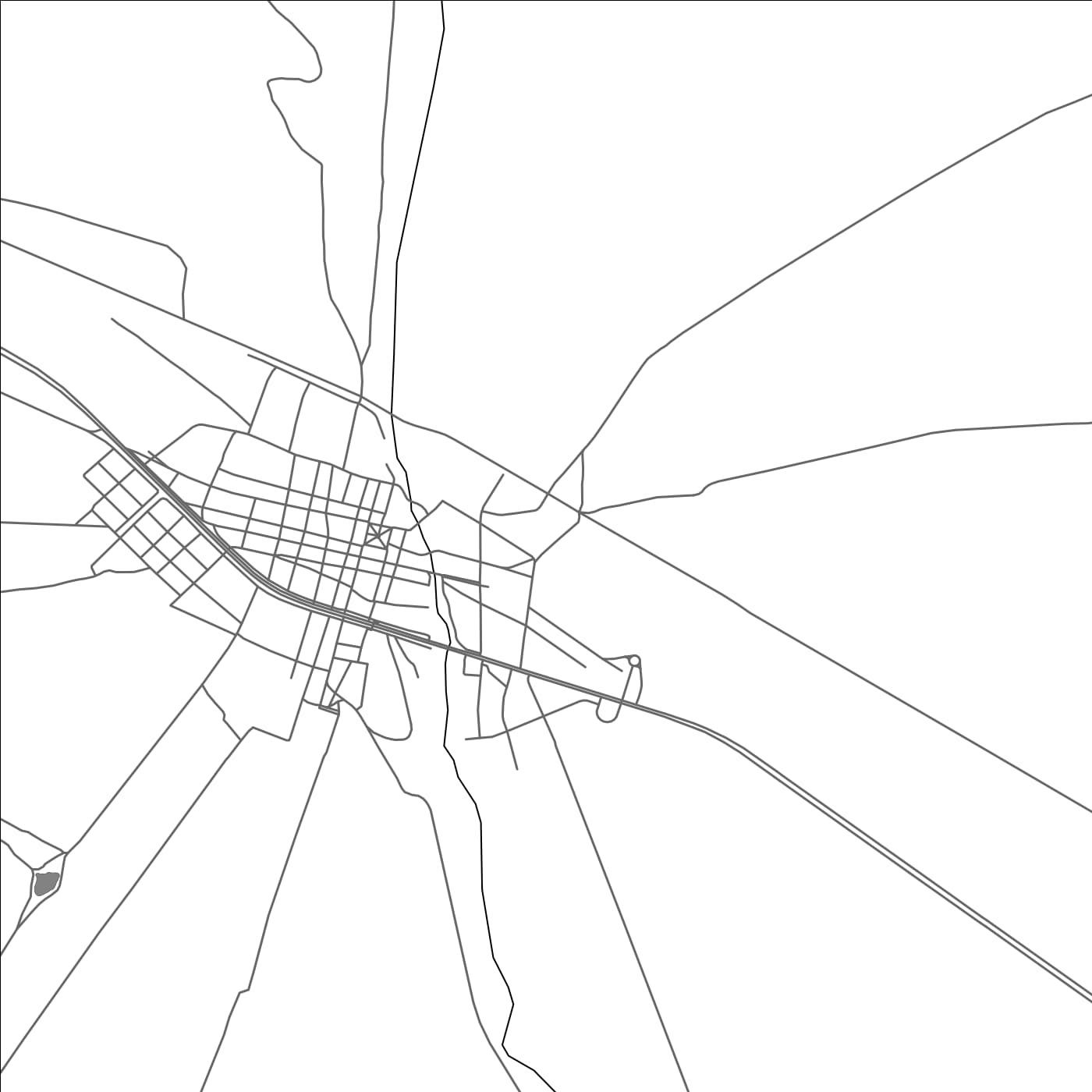 ROAD MAP OF SICASICA, BOLIVIA BY MAPBAKES