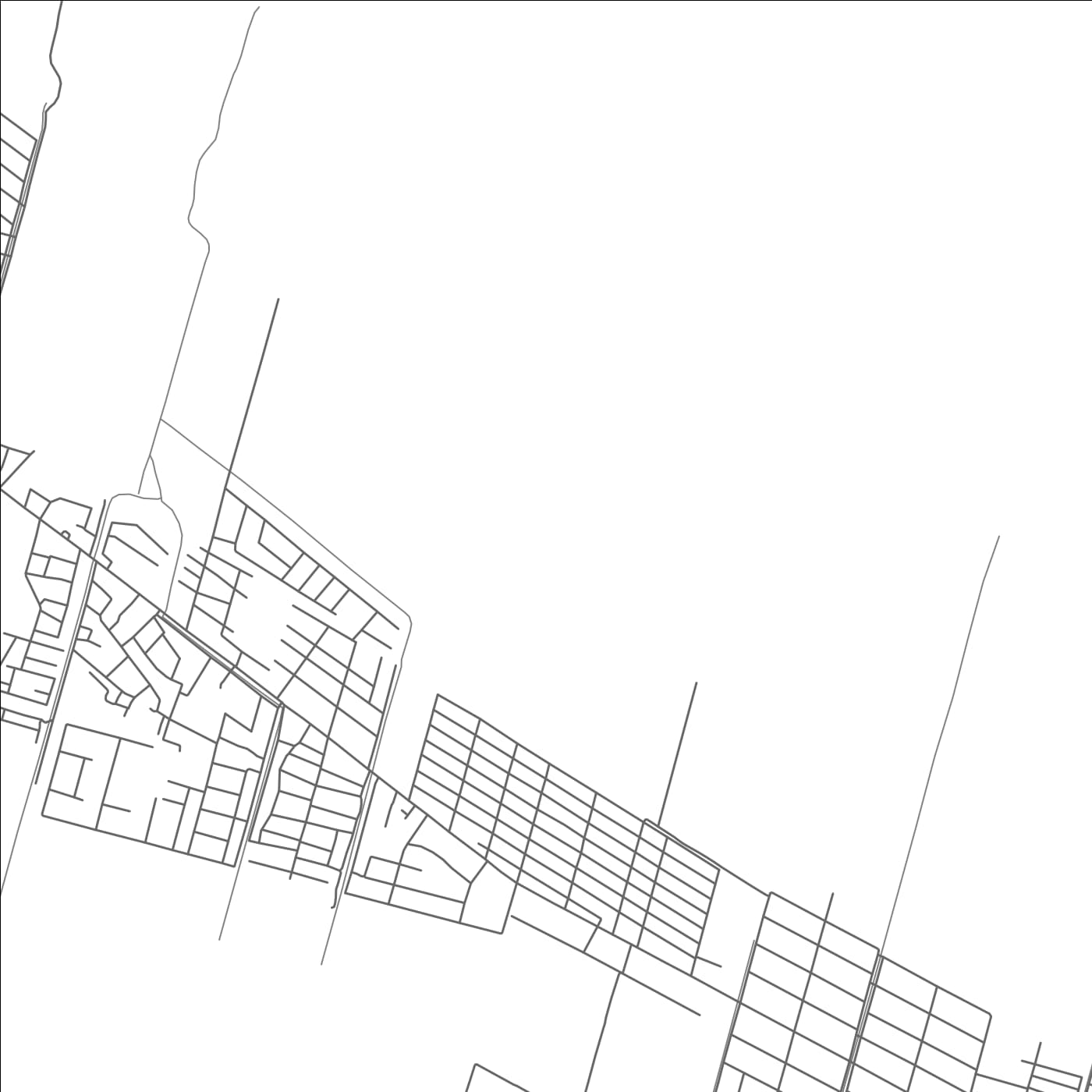 ROAD MAP OF PORT MOURANT, GUYANA BY MAPBAKES