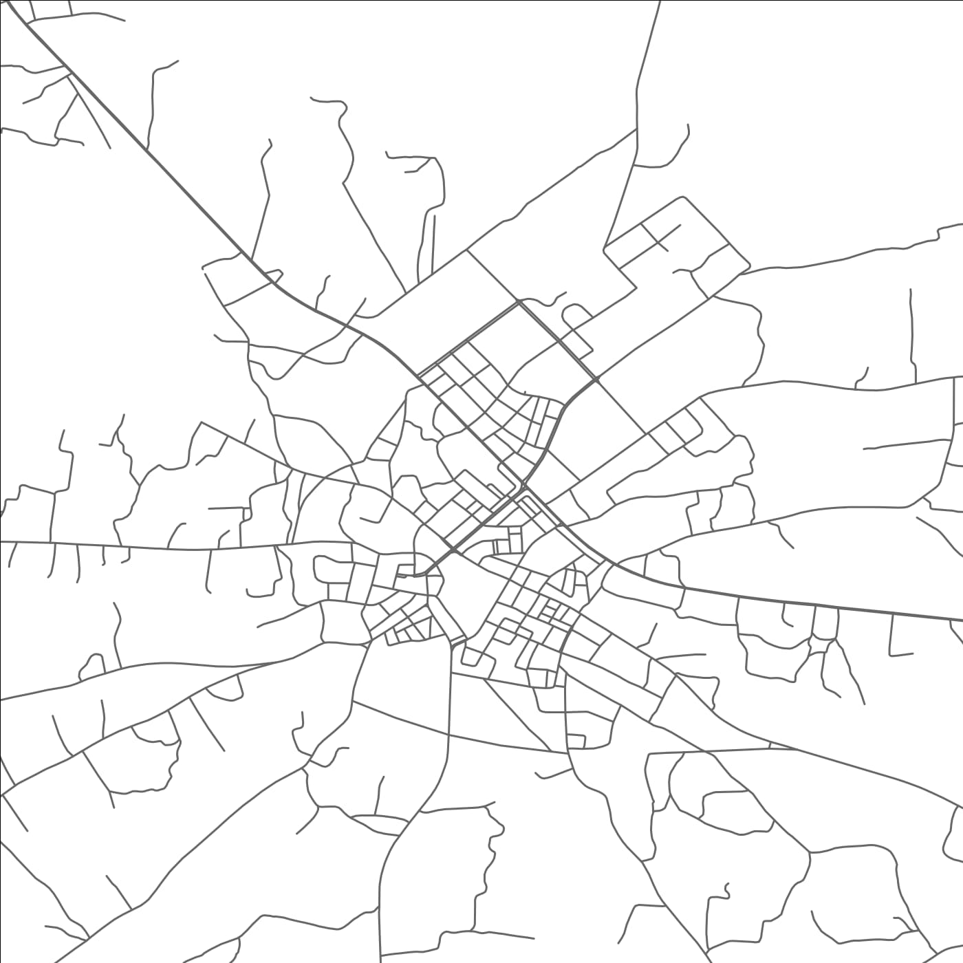 ROAD MAP OF ZALTAN, LIBYA BY MAPBAKES