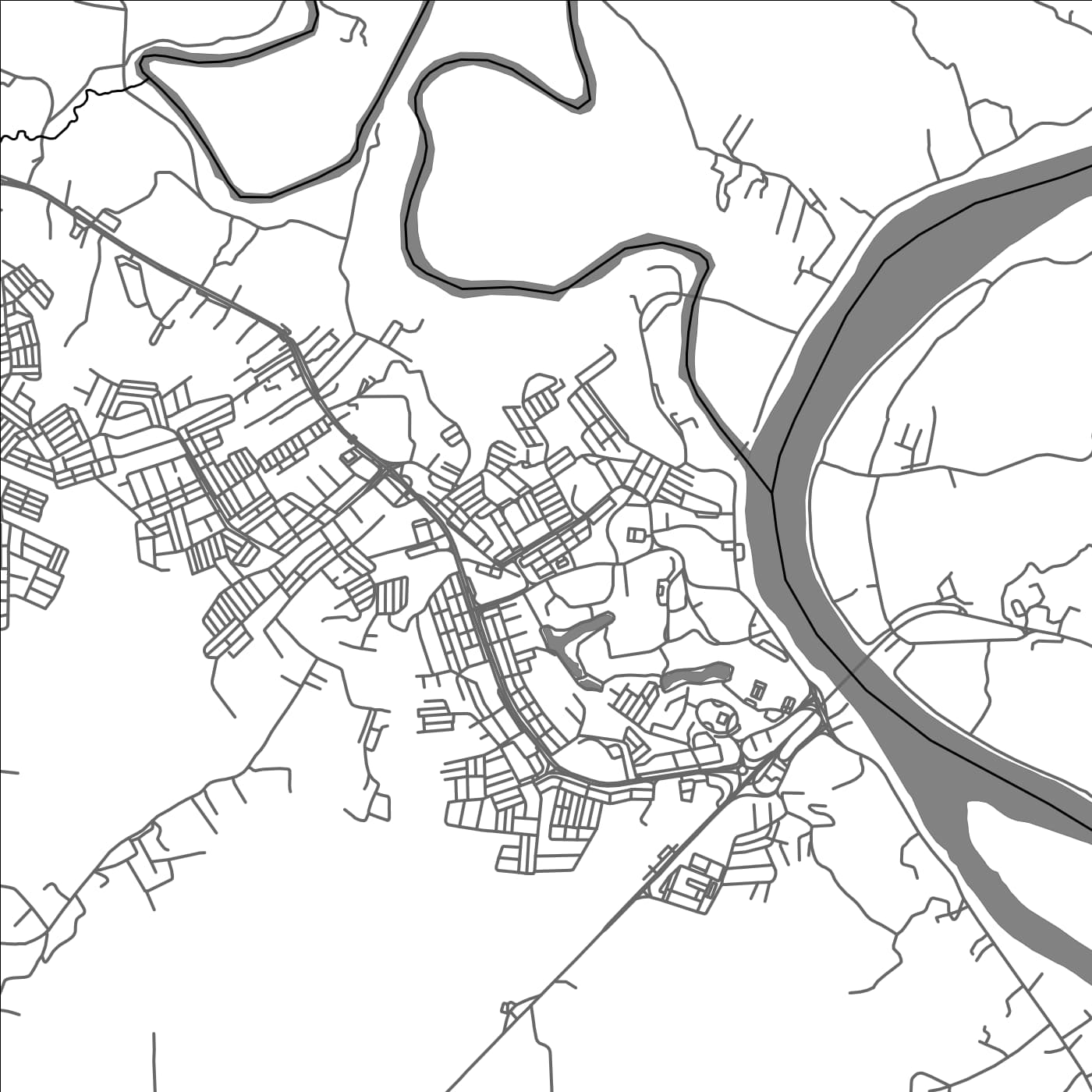 ROAD MAP OF TEMERLUH, MALAYSIA BY MAPBAKES