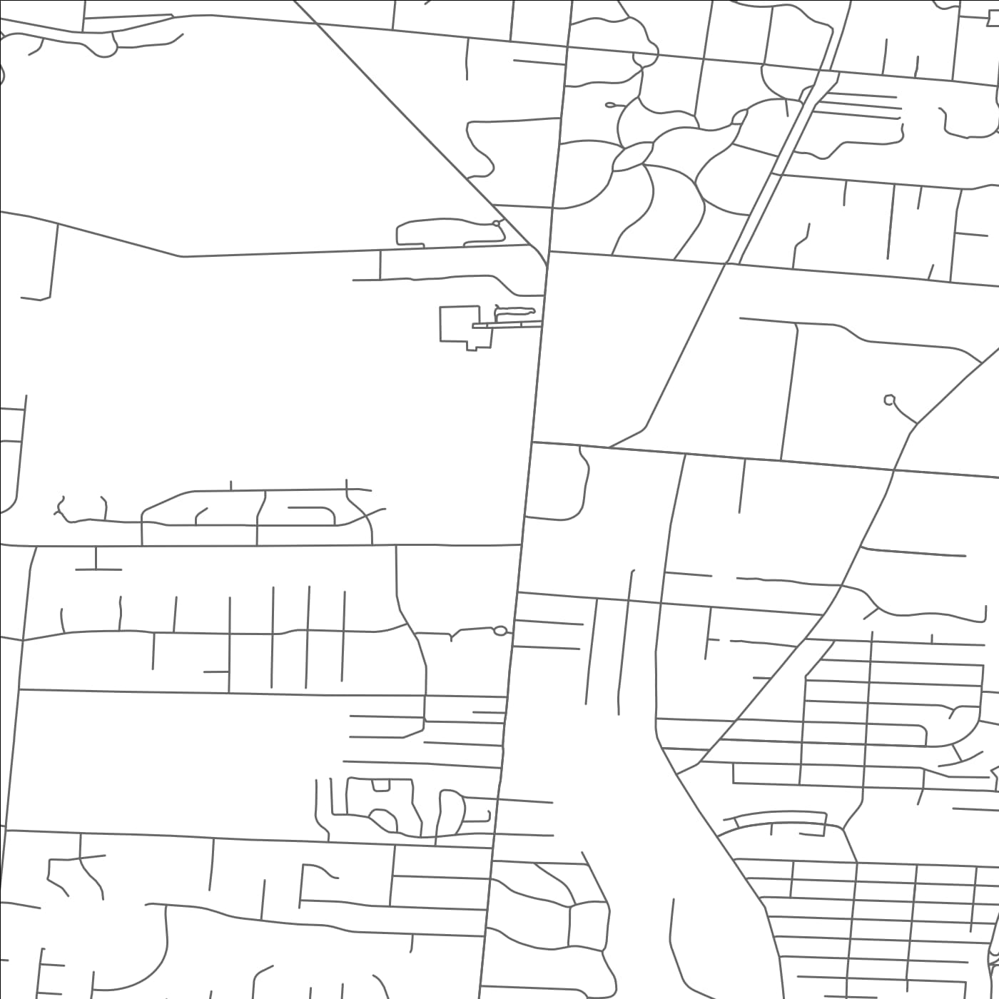 ROAD MAP OF WOODLAWN, OHIO BY MAPBAKES