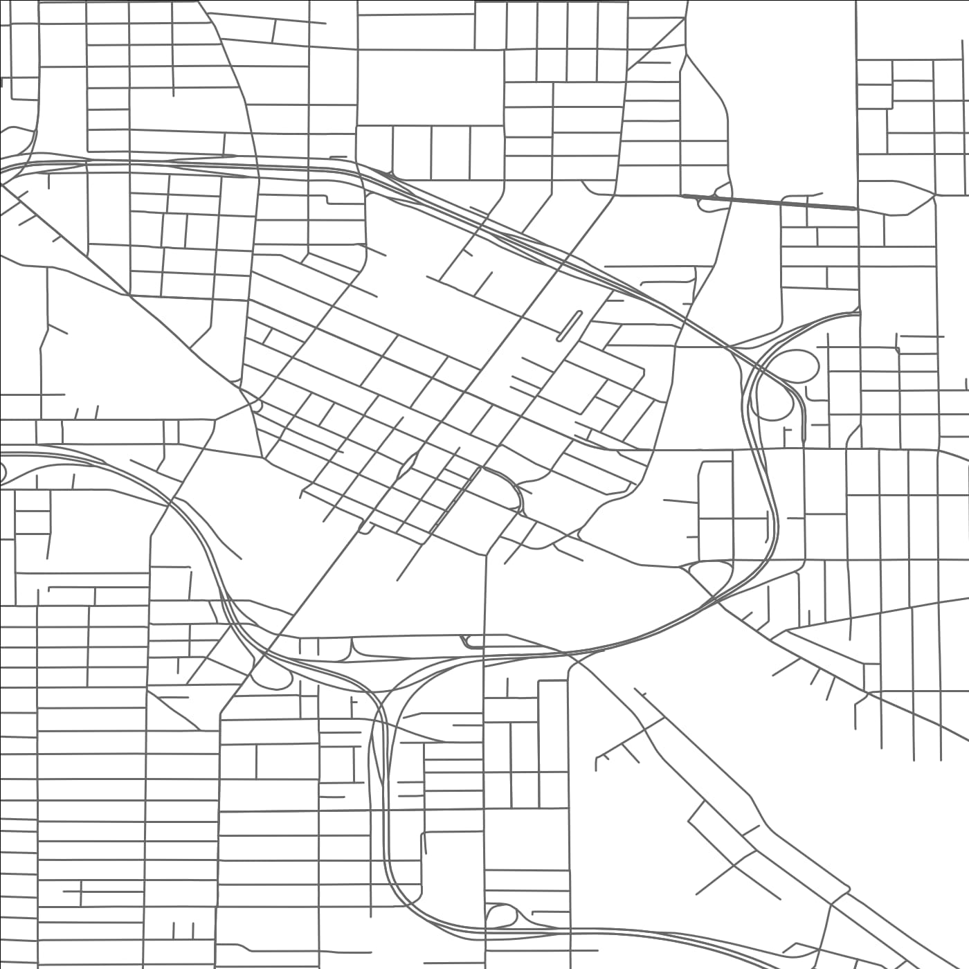 ROAD MAP OF YOUNGSTOWN, OHIO BY MAPBAKES