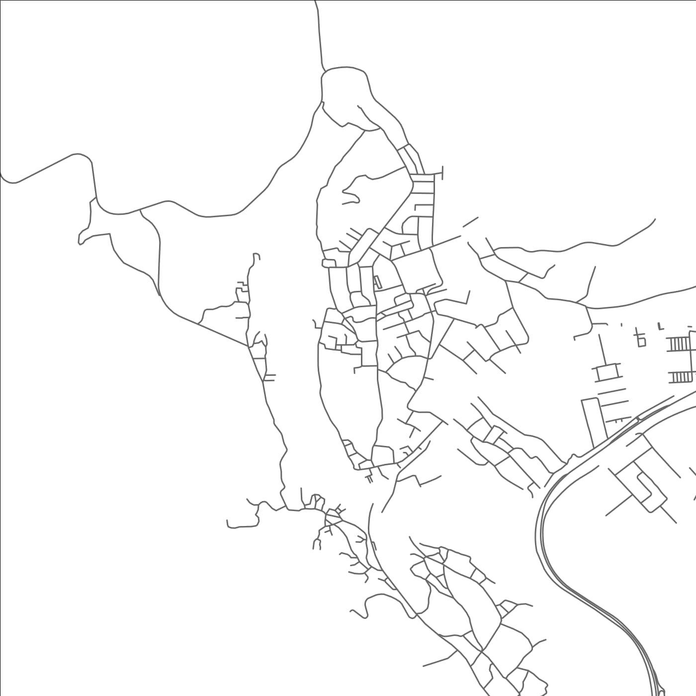ROAD MAP OF FANJA', OMAN BY MAPBAKES