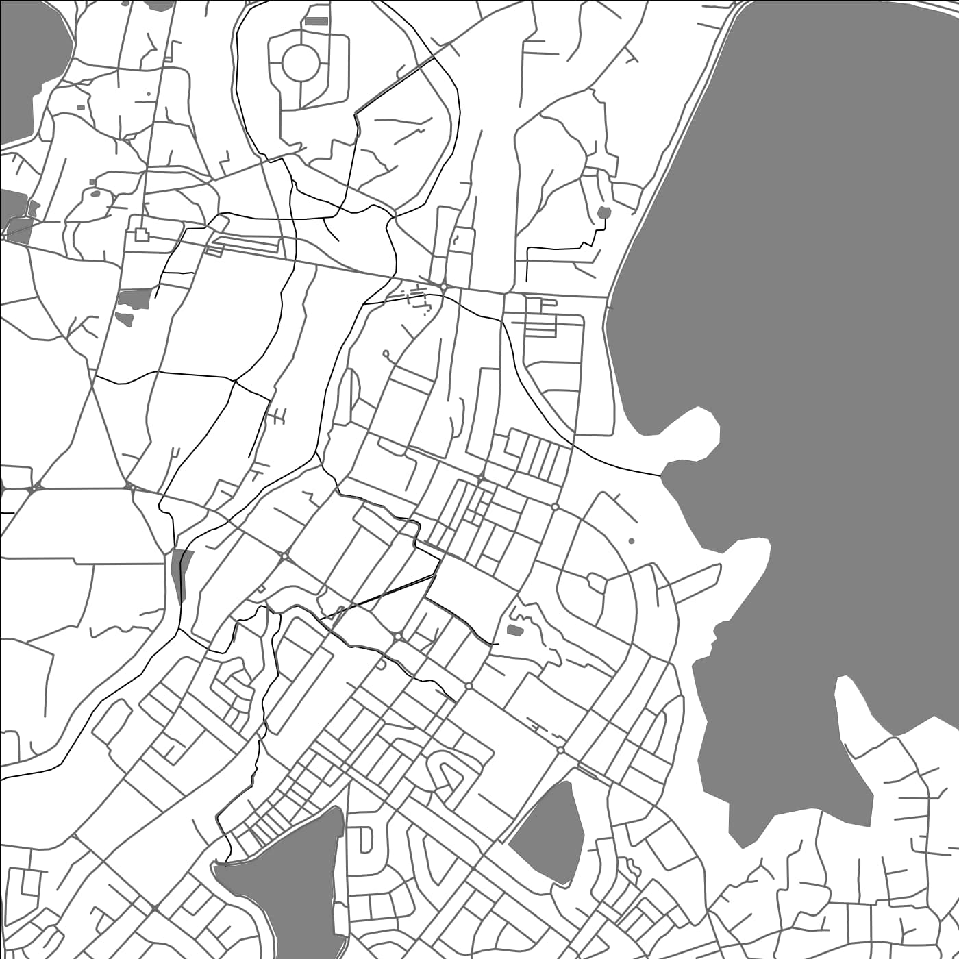 ROAD MAP OF ANURADHAPURA, SRI LANKA BY MAPBAKES
