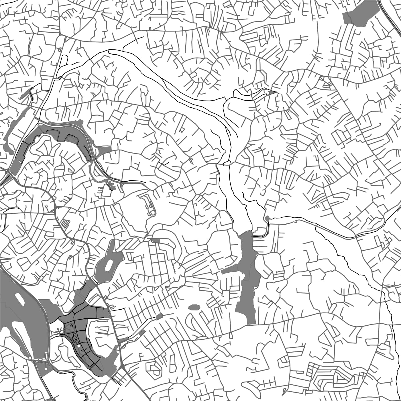 ROAD MAP OF ATHURUGIRIYA, SRI LANKA BY MAPBAKES