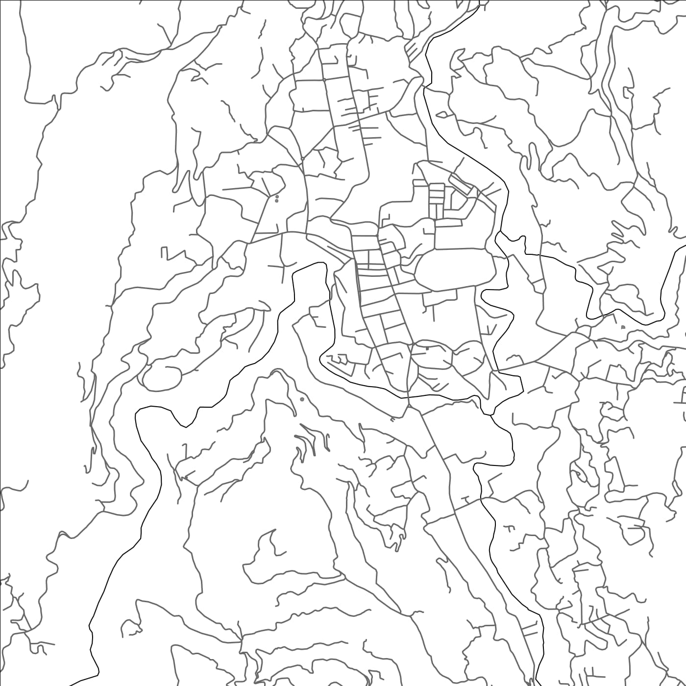 ROAD MAP OF BADULLA, SRI LANKA BY MAPBAKES