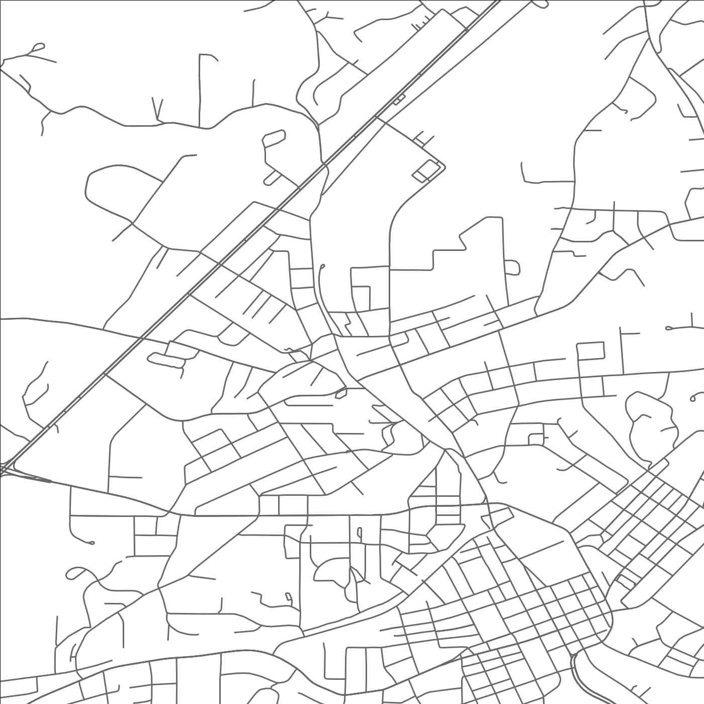 ROAD MAP OF ATHENS, TENNESSEE BY MAPBAKES