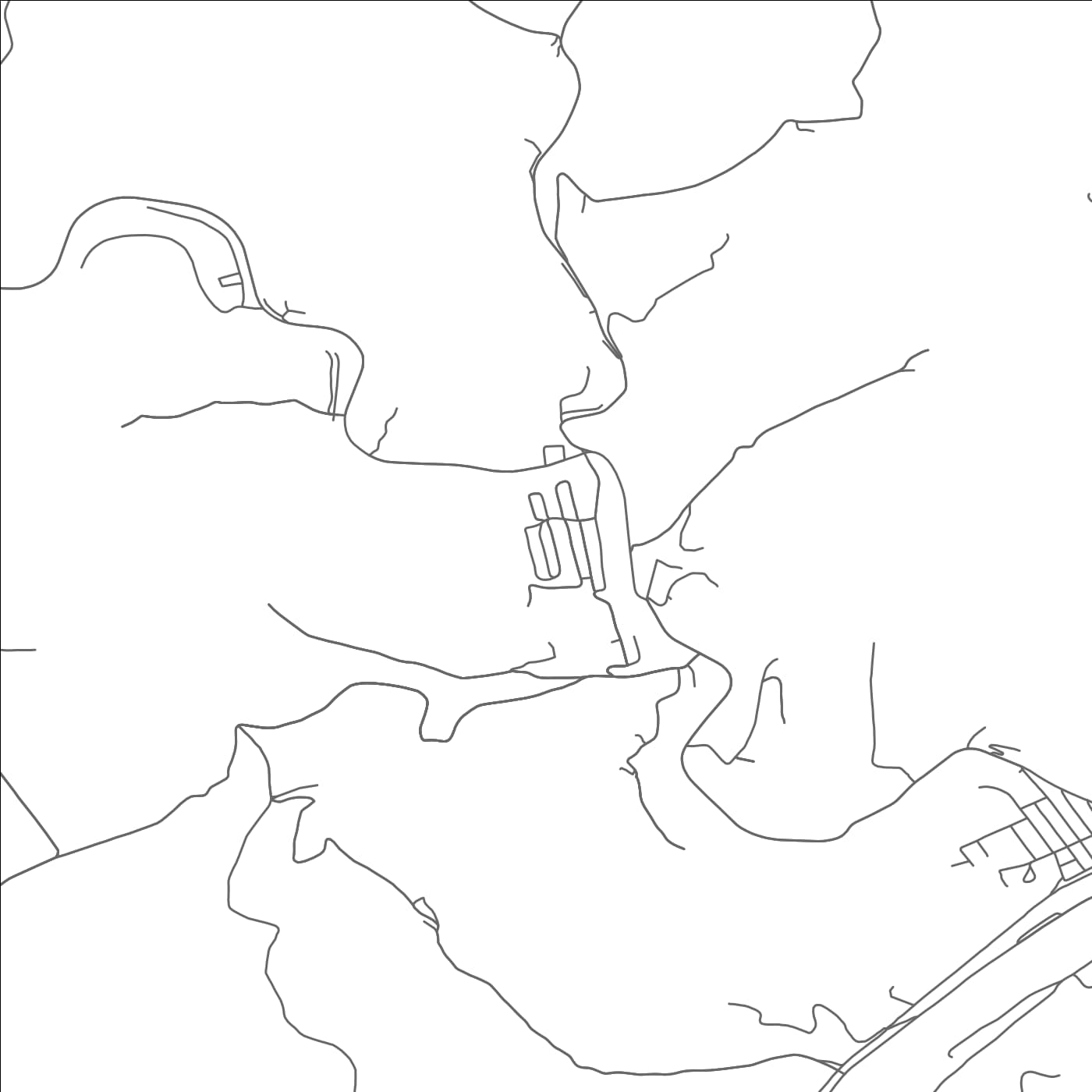 ROAD MAP OF BAXTER, WEST VIRGINIA BY MAPBAKES