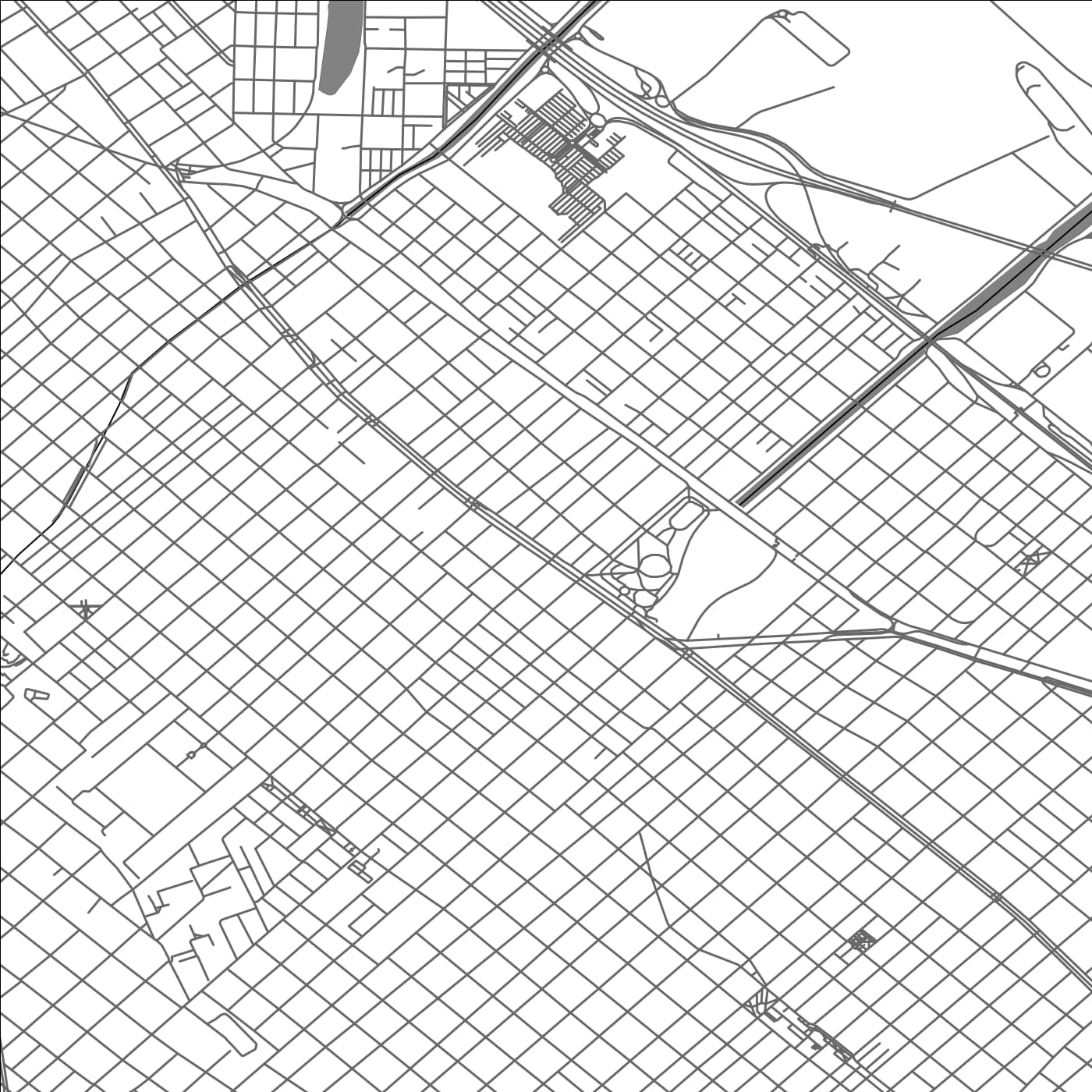 ROAD MAP OF VILLA DOMÃNICO, ARGENTINA BY MAPBAKES