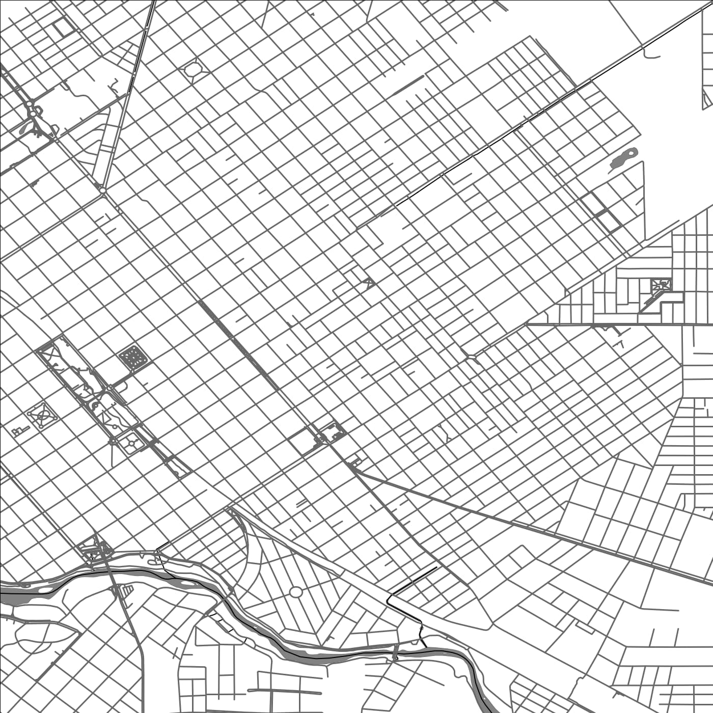 ROAD MAP OF VILLA MARÃA, ARGENTINA BY MAPBAKES