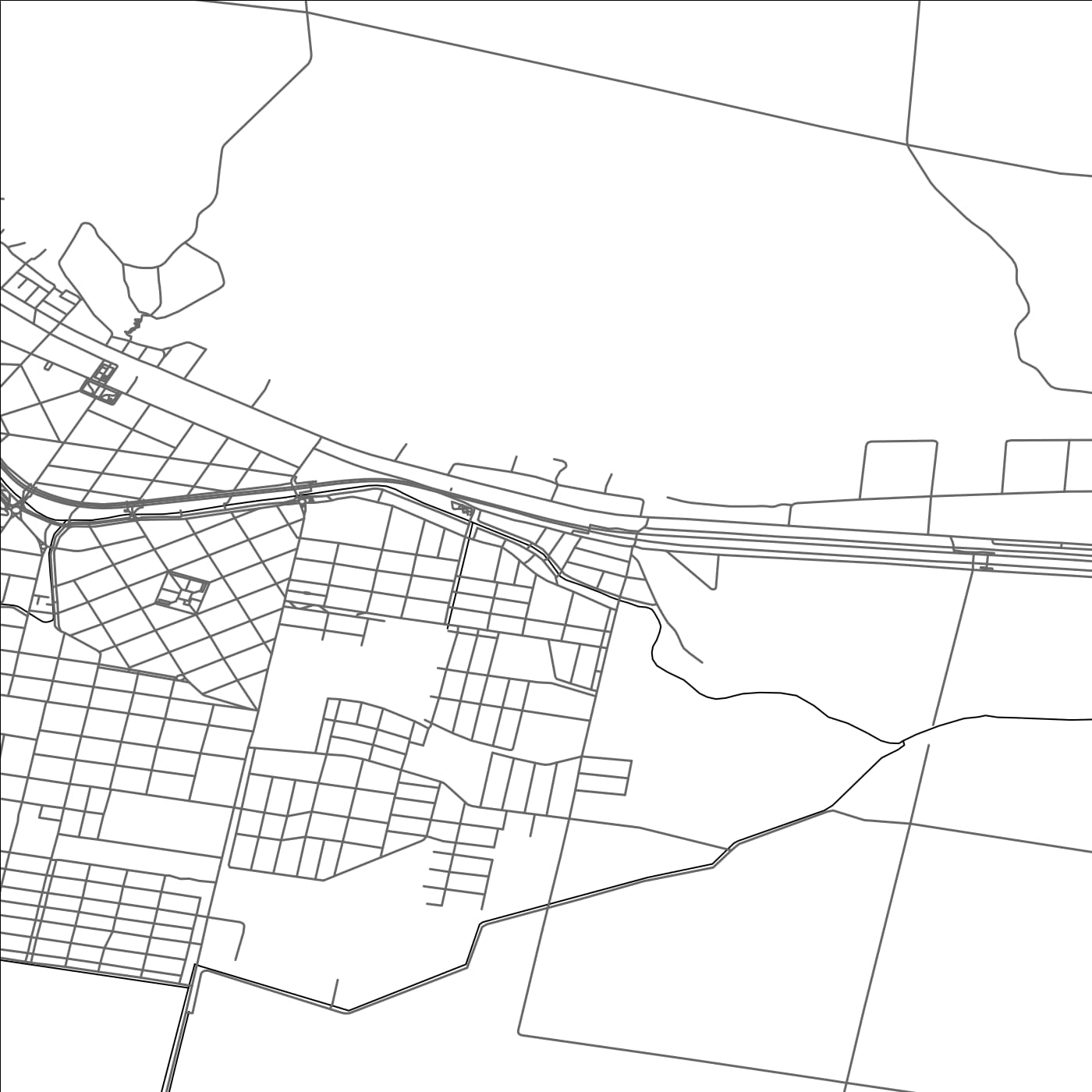 ROAD MAP OF VILLA REGINA, ARGENTINA BY MAPBAKES