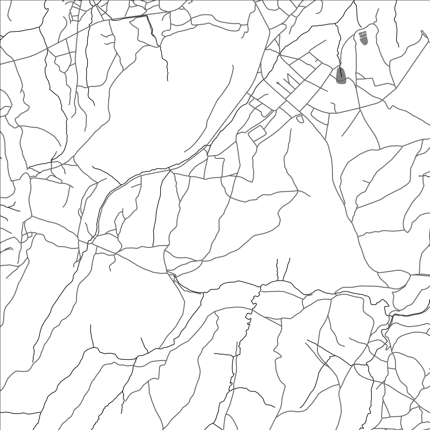 ROAD MAP OF THABA-TSEKA, LESOTHO BY MAPBAKES
