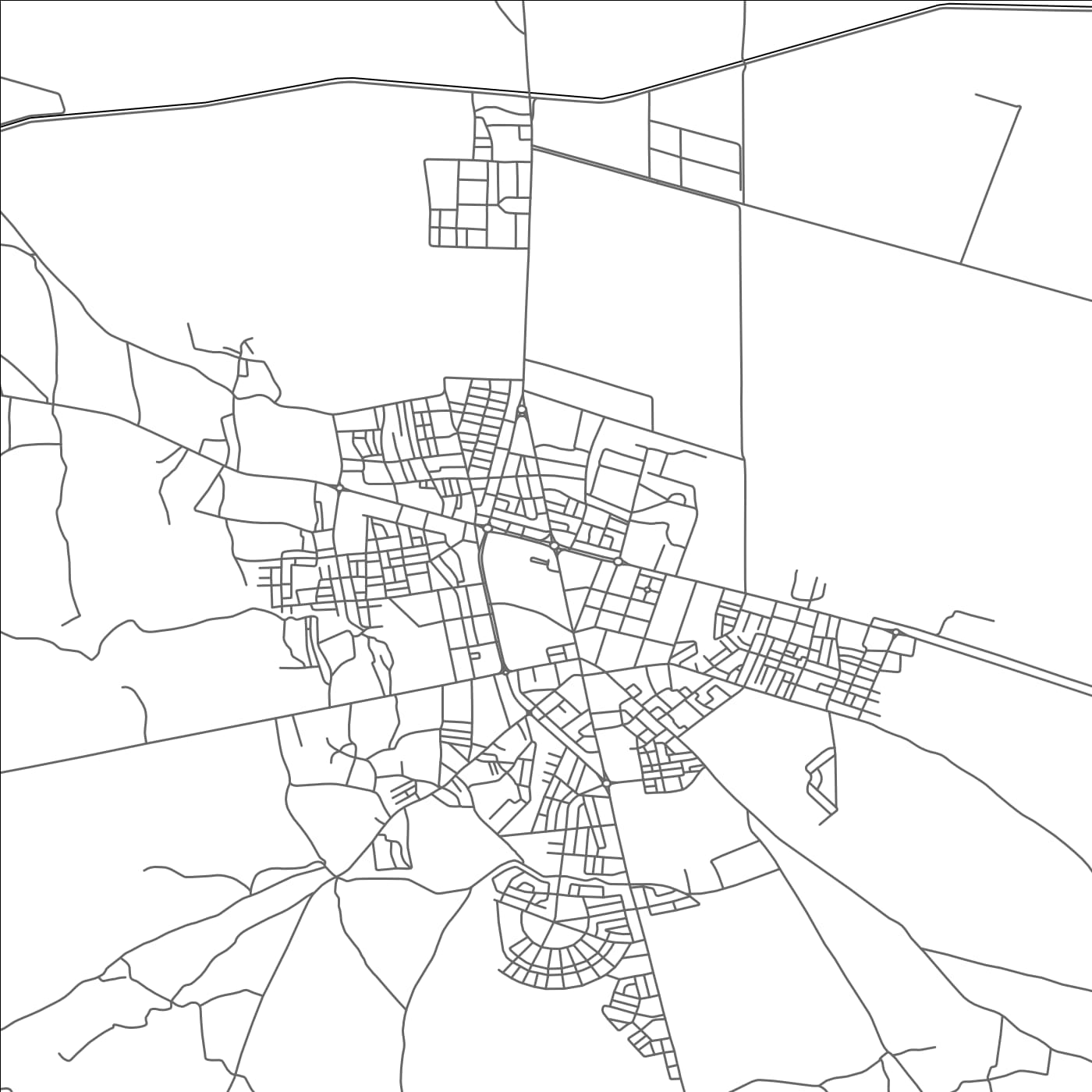 ROAD MAP OF AL 'ATTAWIA, MOROCCO BY MAPBAKES
