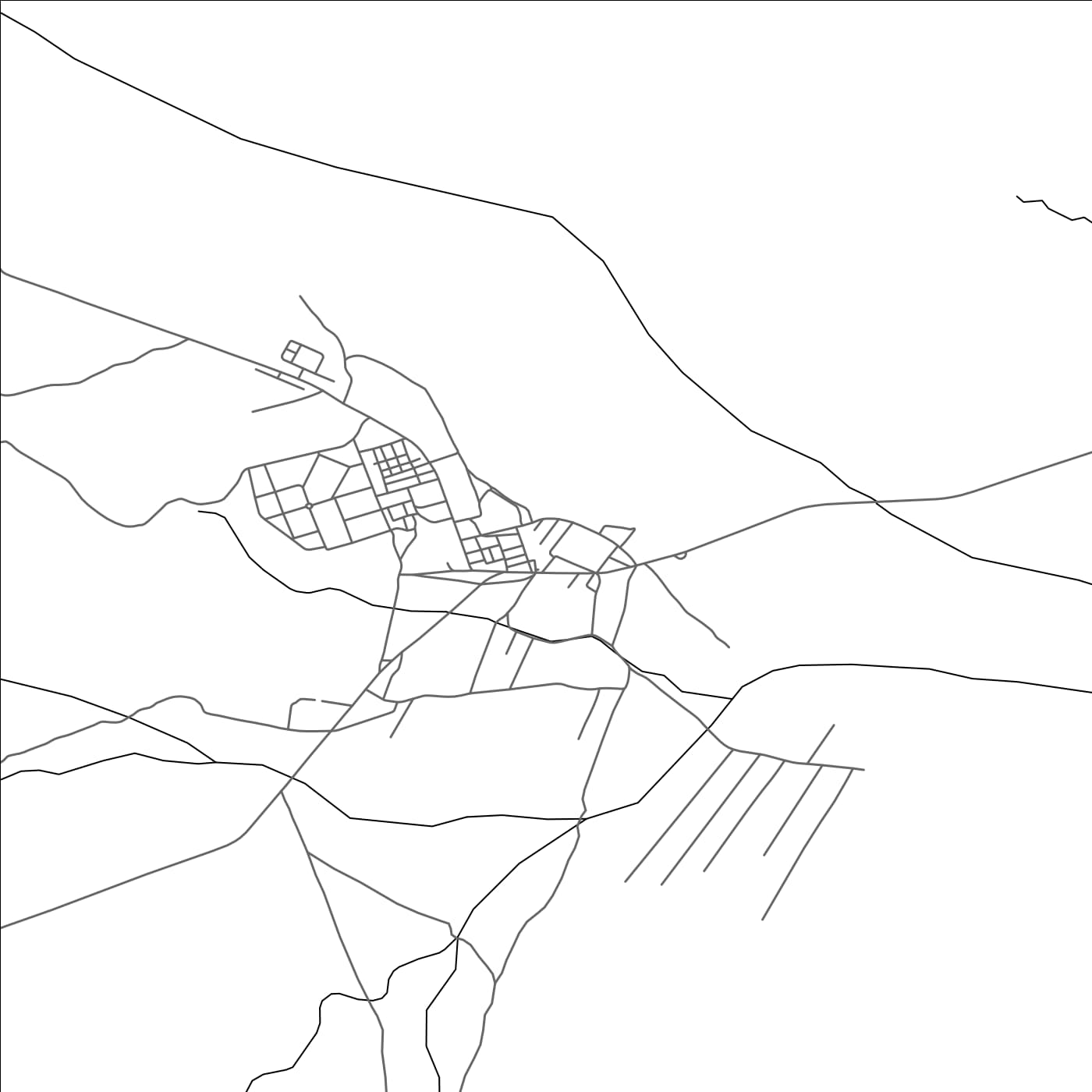 ROAD MAP OF ALNIF, MOROCCO BY MAPBAKES