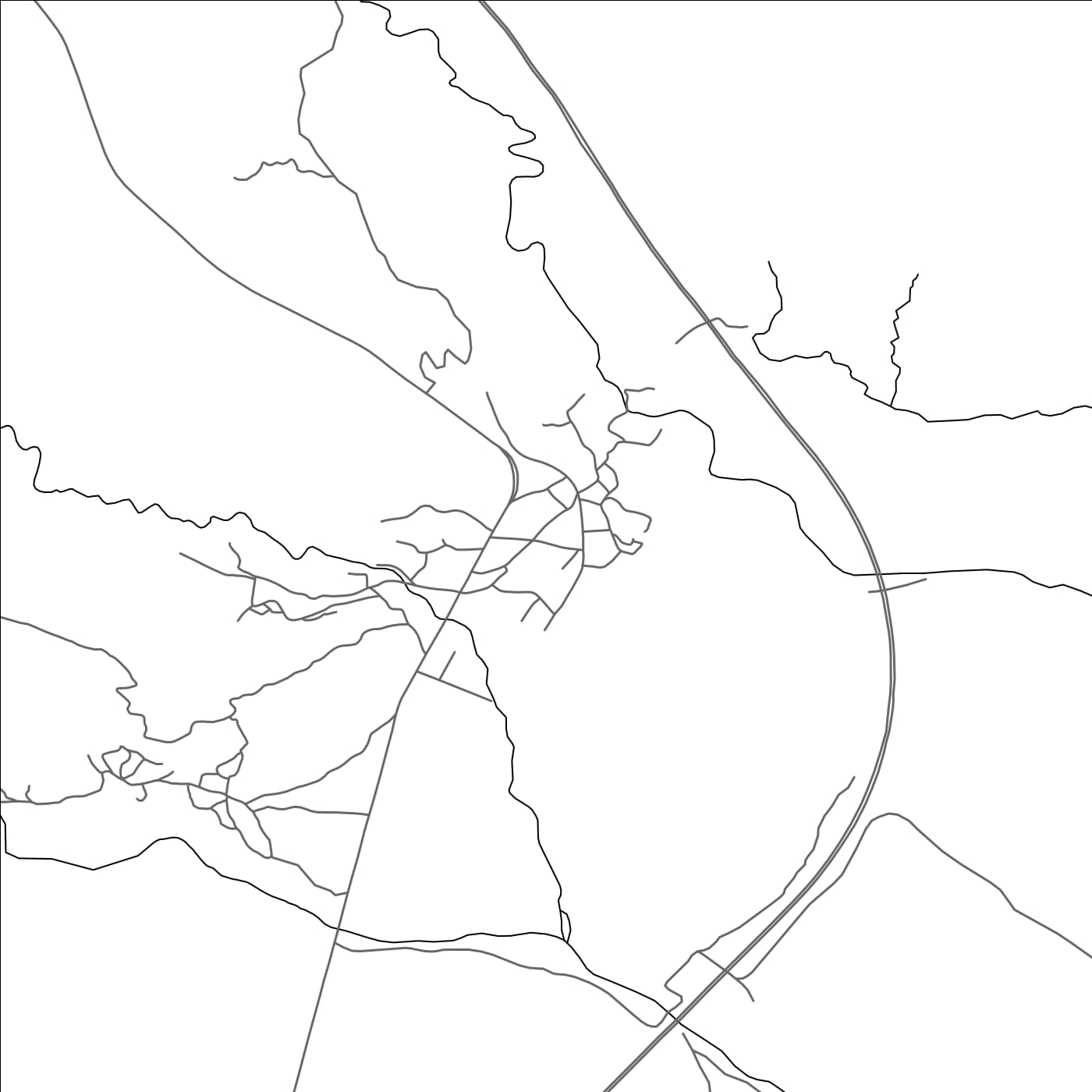 ROAD MAP OF AMESKROUD, MOROCCO BY MAPBAKES
