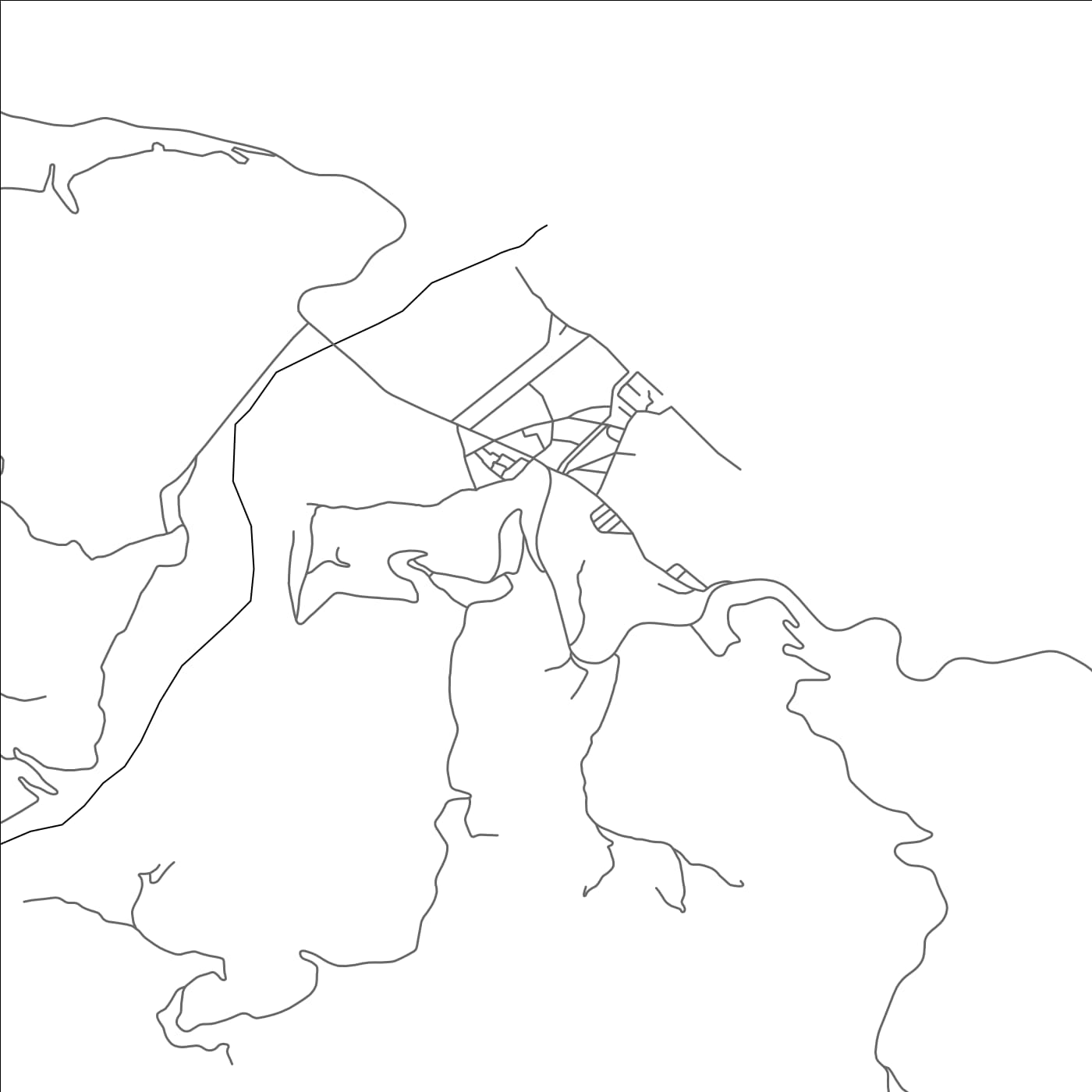 ROAD MAP OF AMTAR, MOROCCO BY MAPBAKES