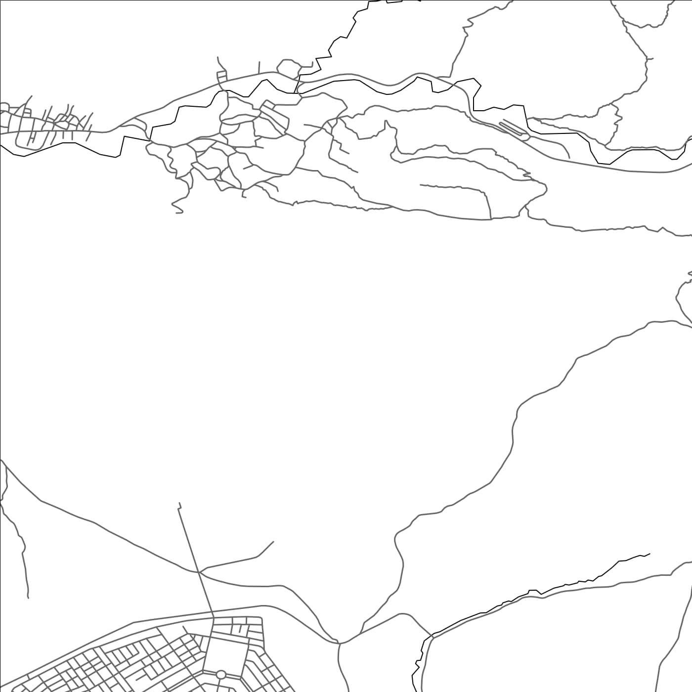 ROAD MAP OF AOURIR, MOROCCO BY MAPBAKES