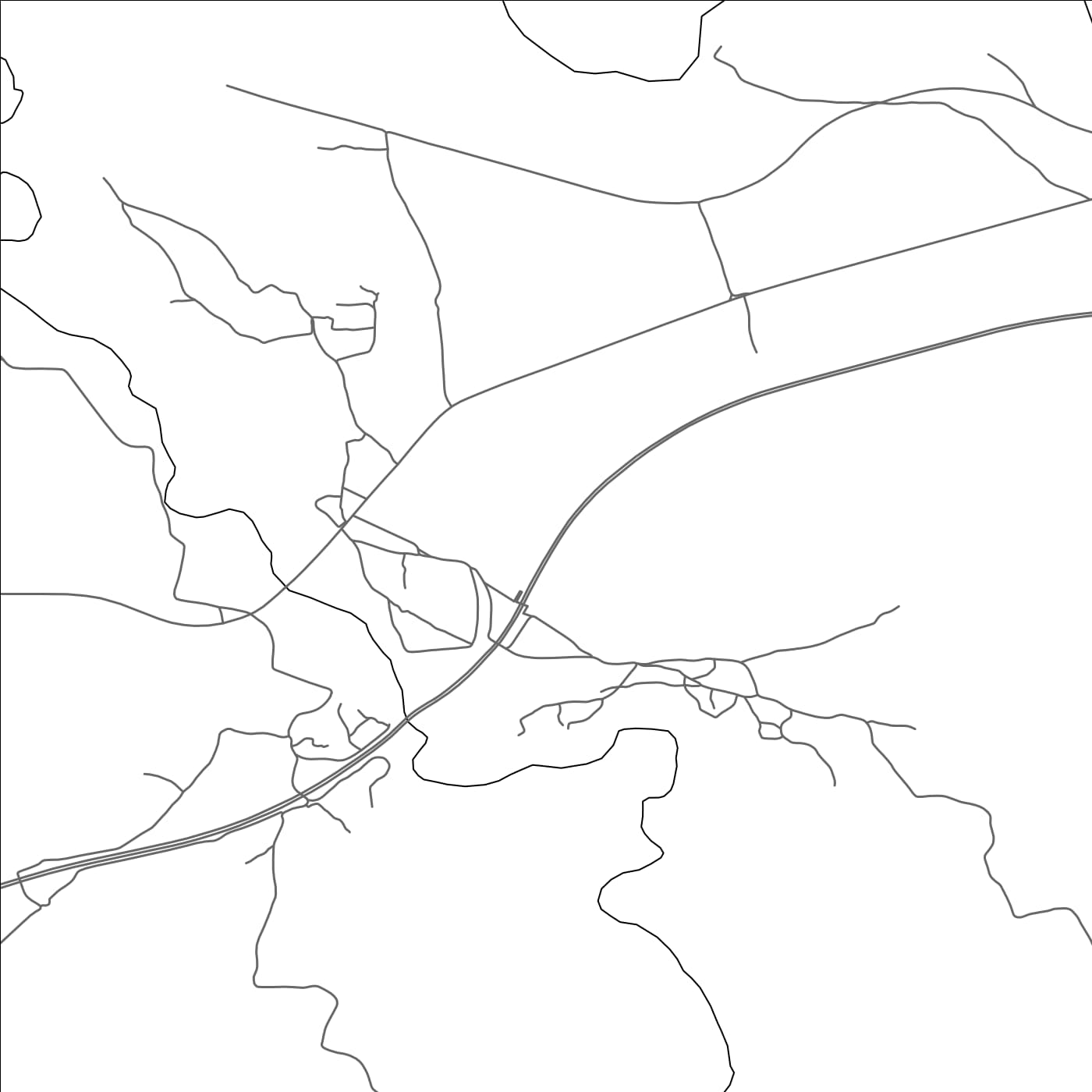 ROAD MAP OF BOUHLOU, MOROCCO BY MAPBAKES